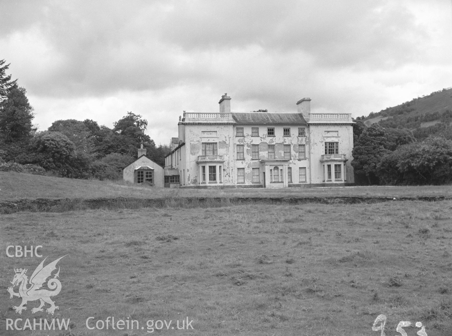 Exterior view of Dolaucothi by E M Gardner.