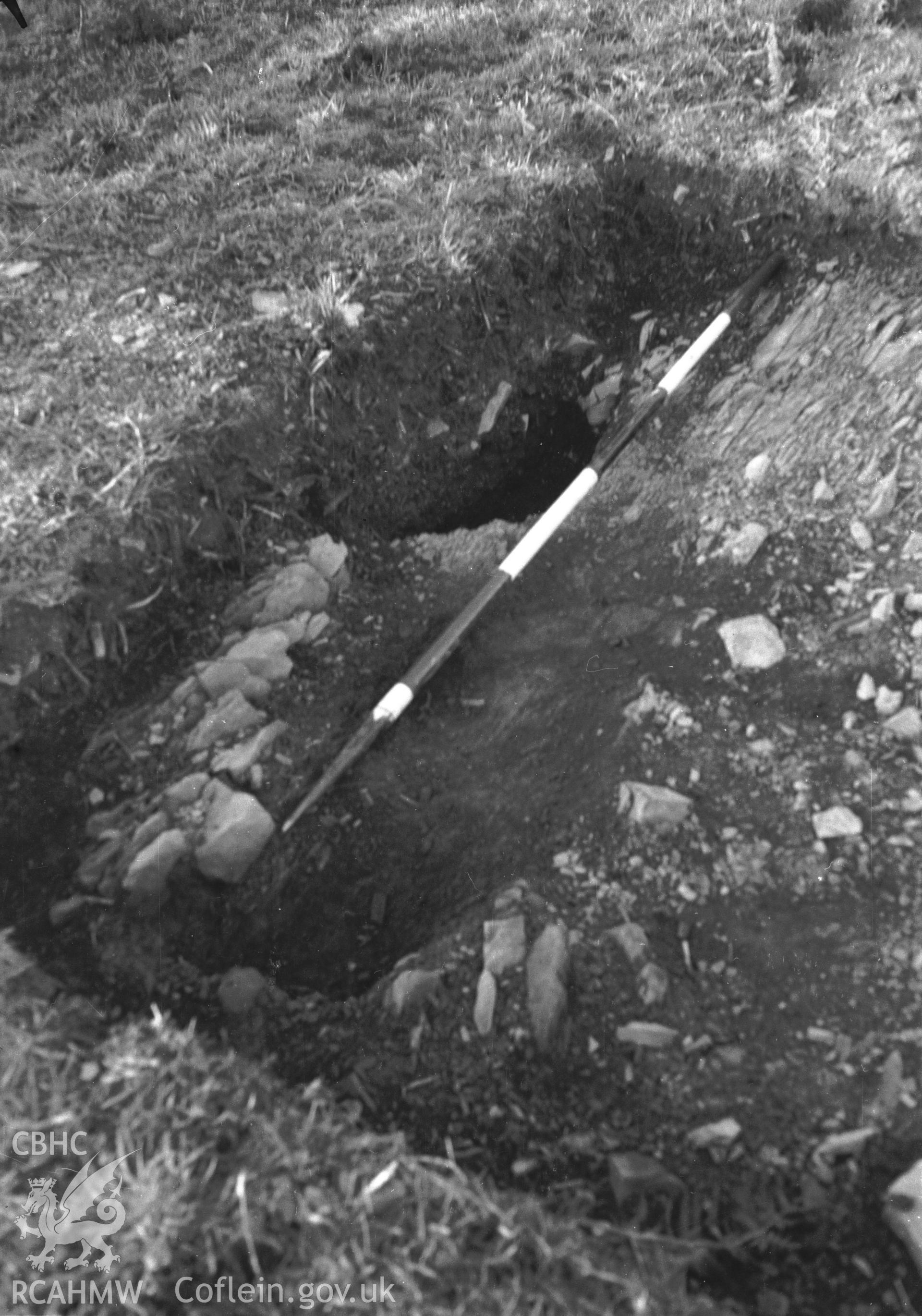 View of excavation.