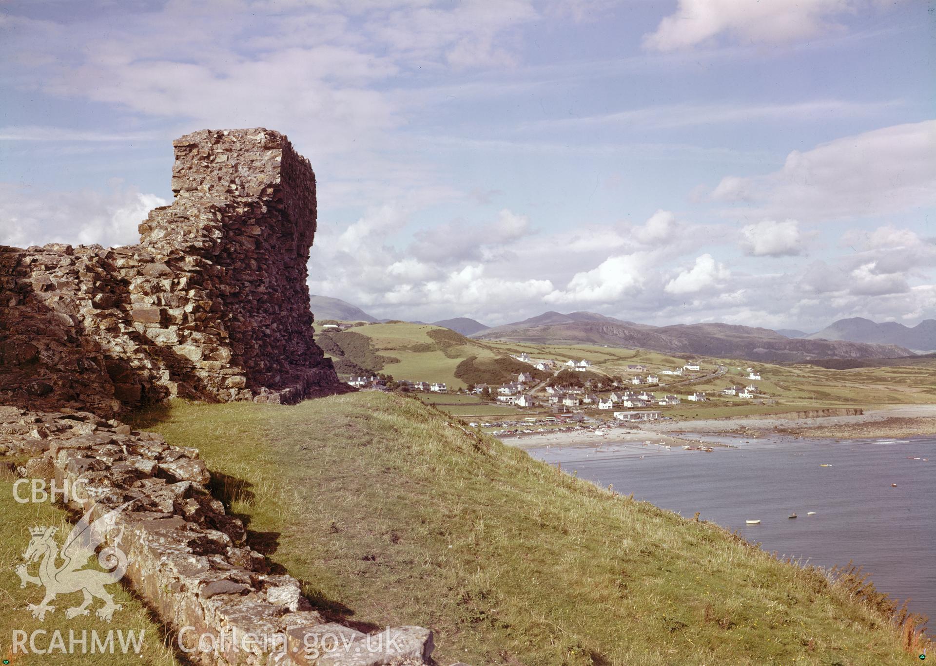 D.O.E photograph of Criccieth Castle.