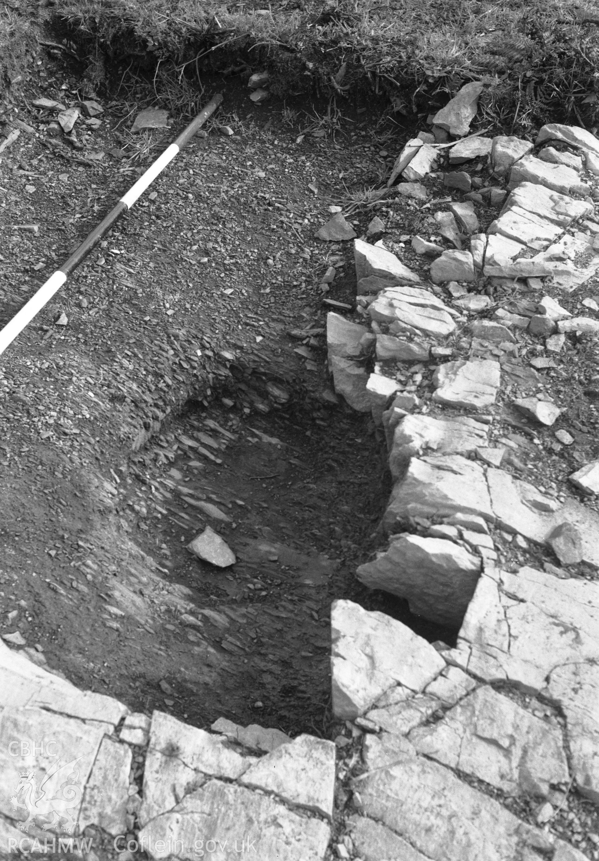 View of excavation.