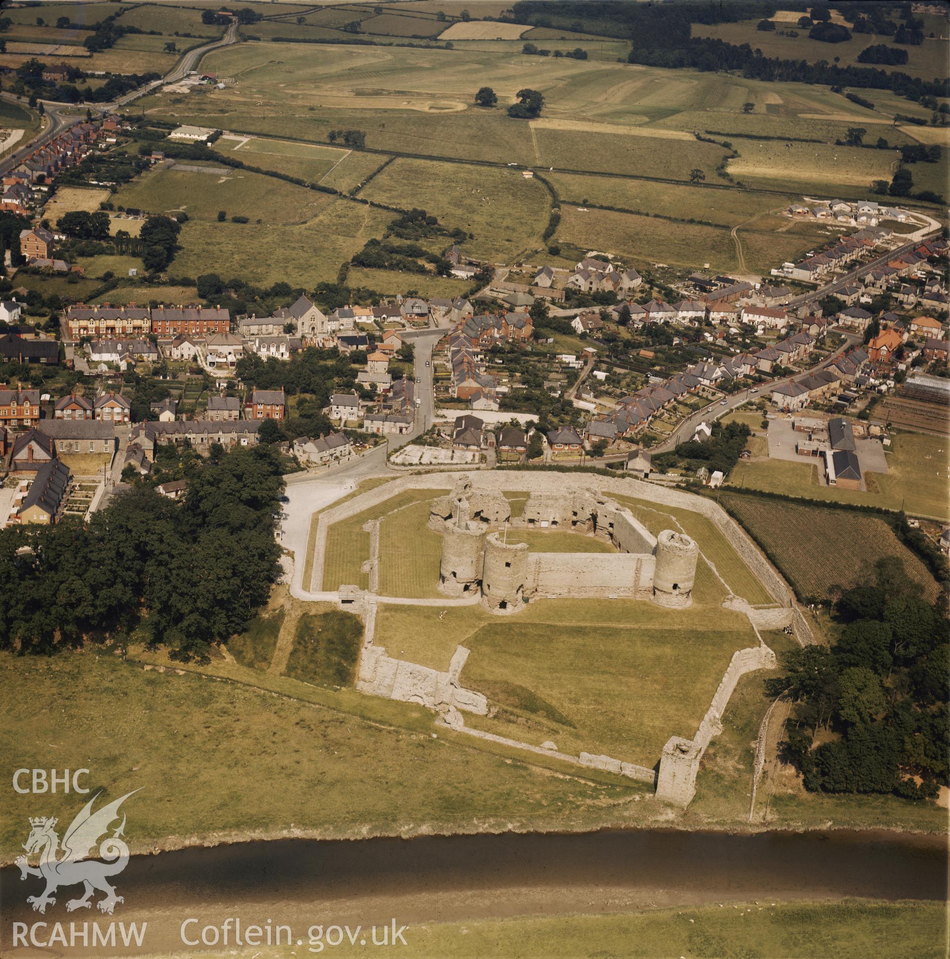 D.O.E photograph of Rhuddlan Castle. Aerial ? Aerofilms.