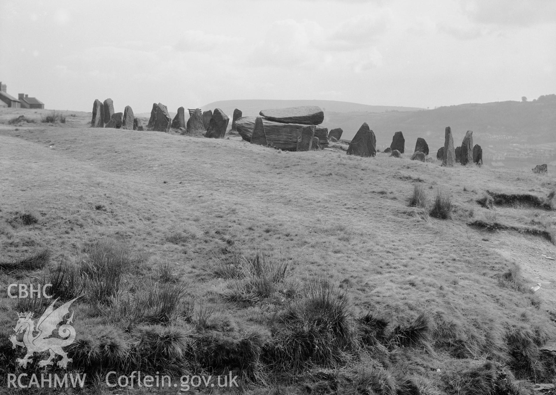 Stone Circle and rocking stone at Pontypridd.