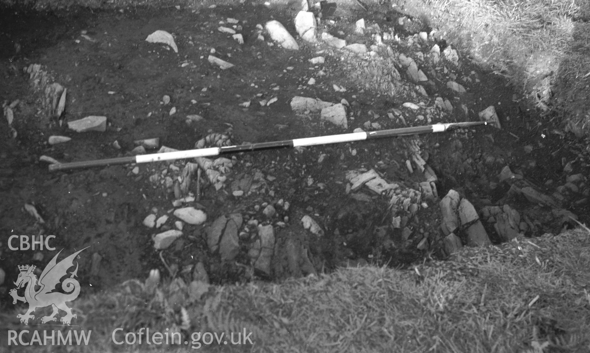 View of excavation.