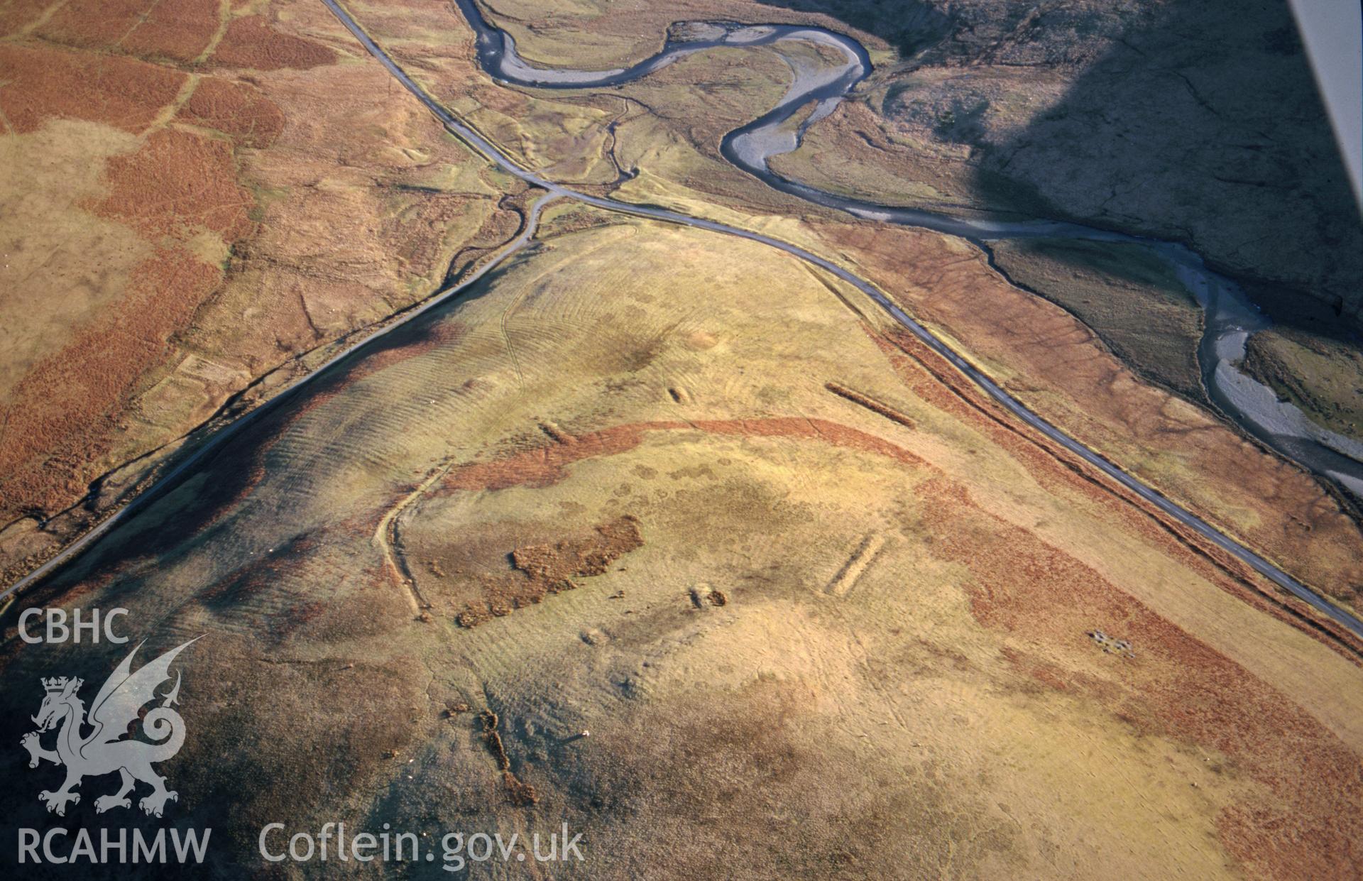 Aerial view of Esgair y Ty Rabbit Warren..