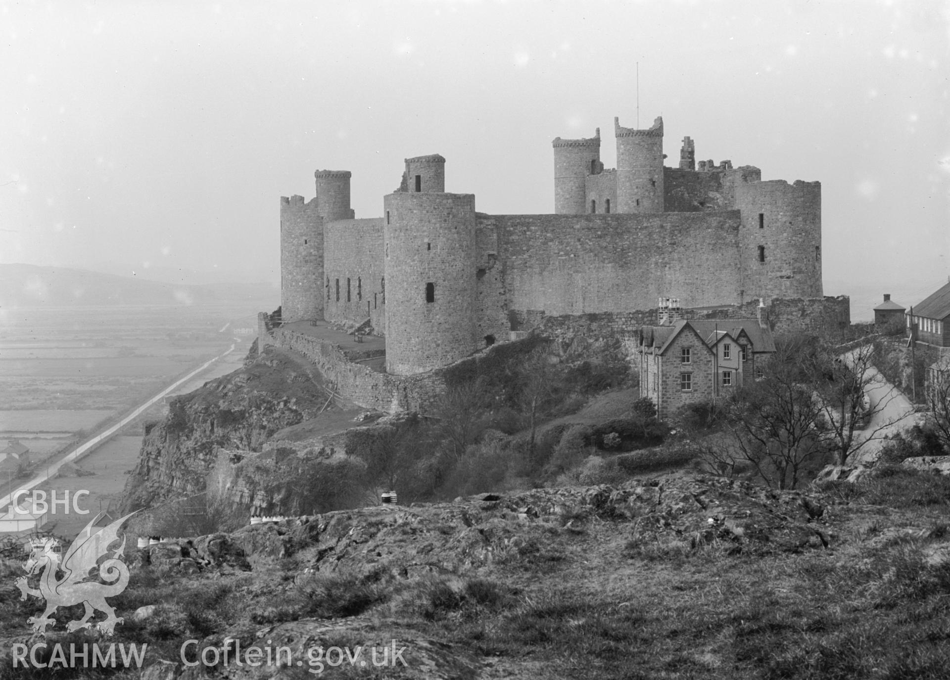 View of Harlech Castle from the south.