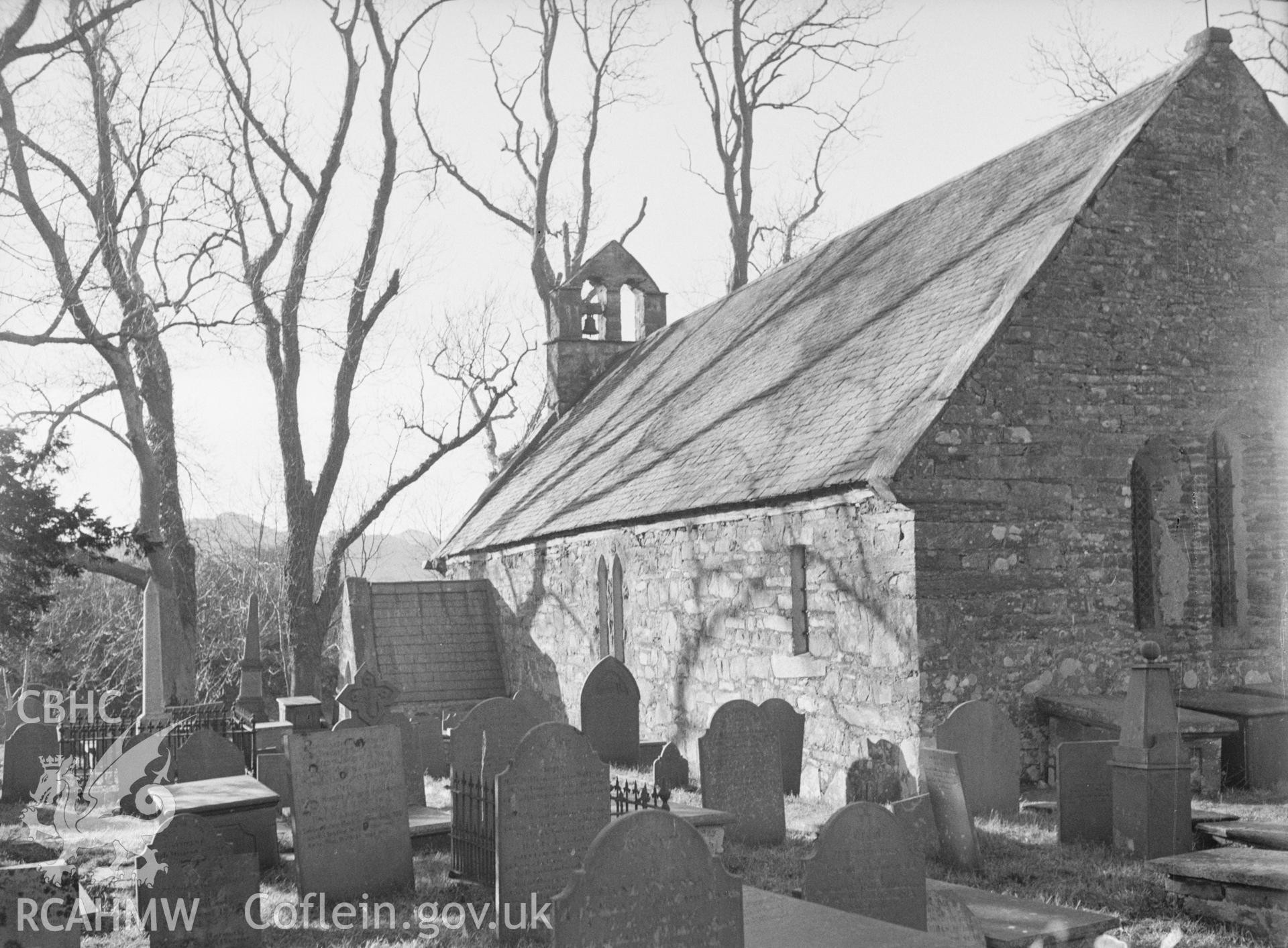 View of Llanfrothen Church in Merioneth by E M Gardner.
