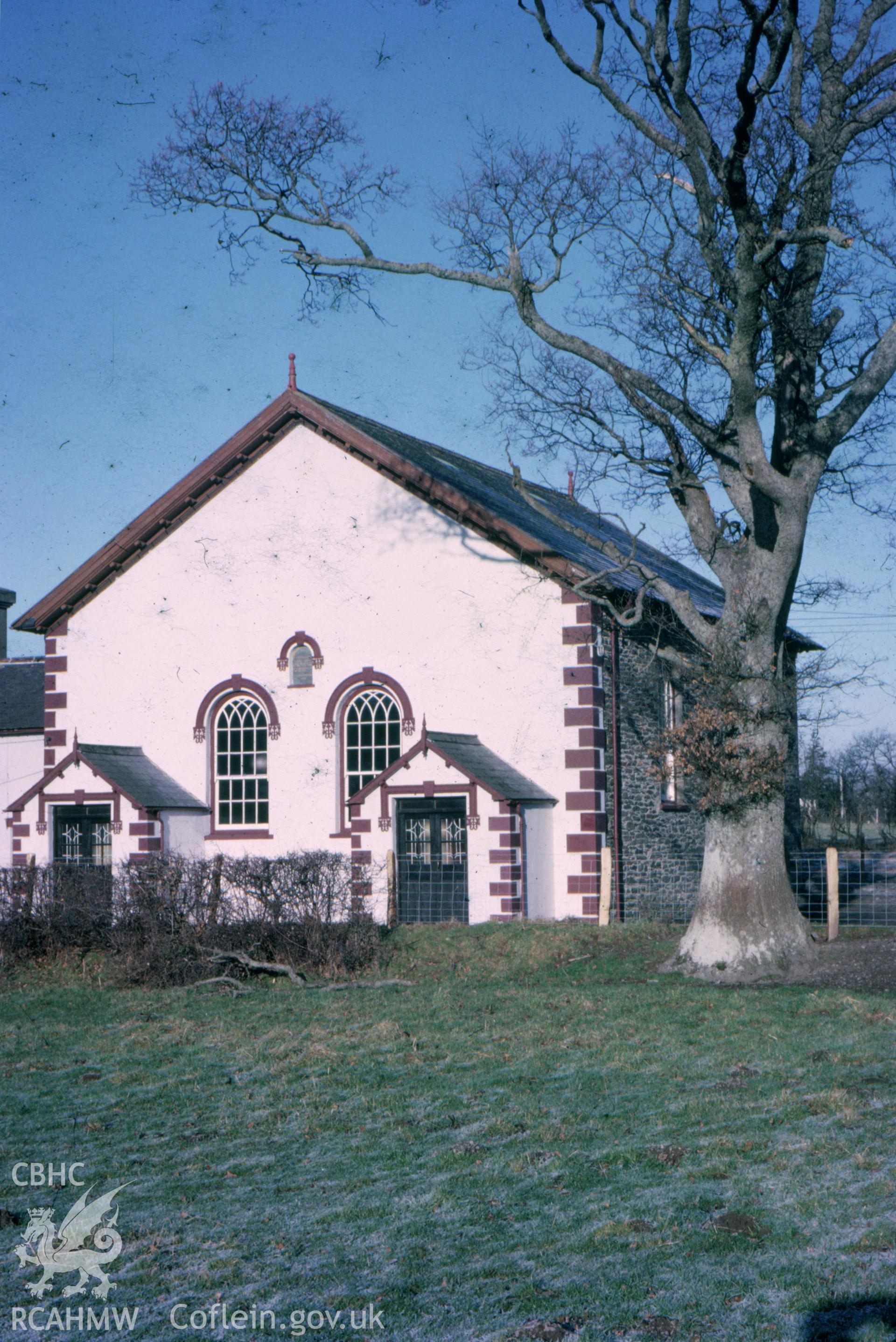 Colour slide showing Llanafan Chapel.