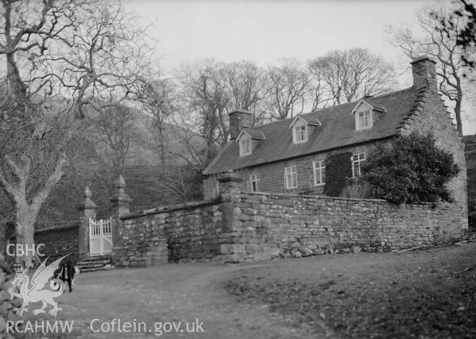Front elevation; garden wall