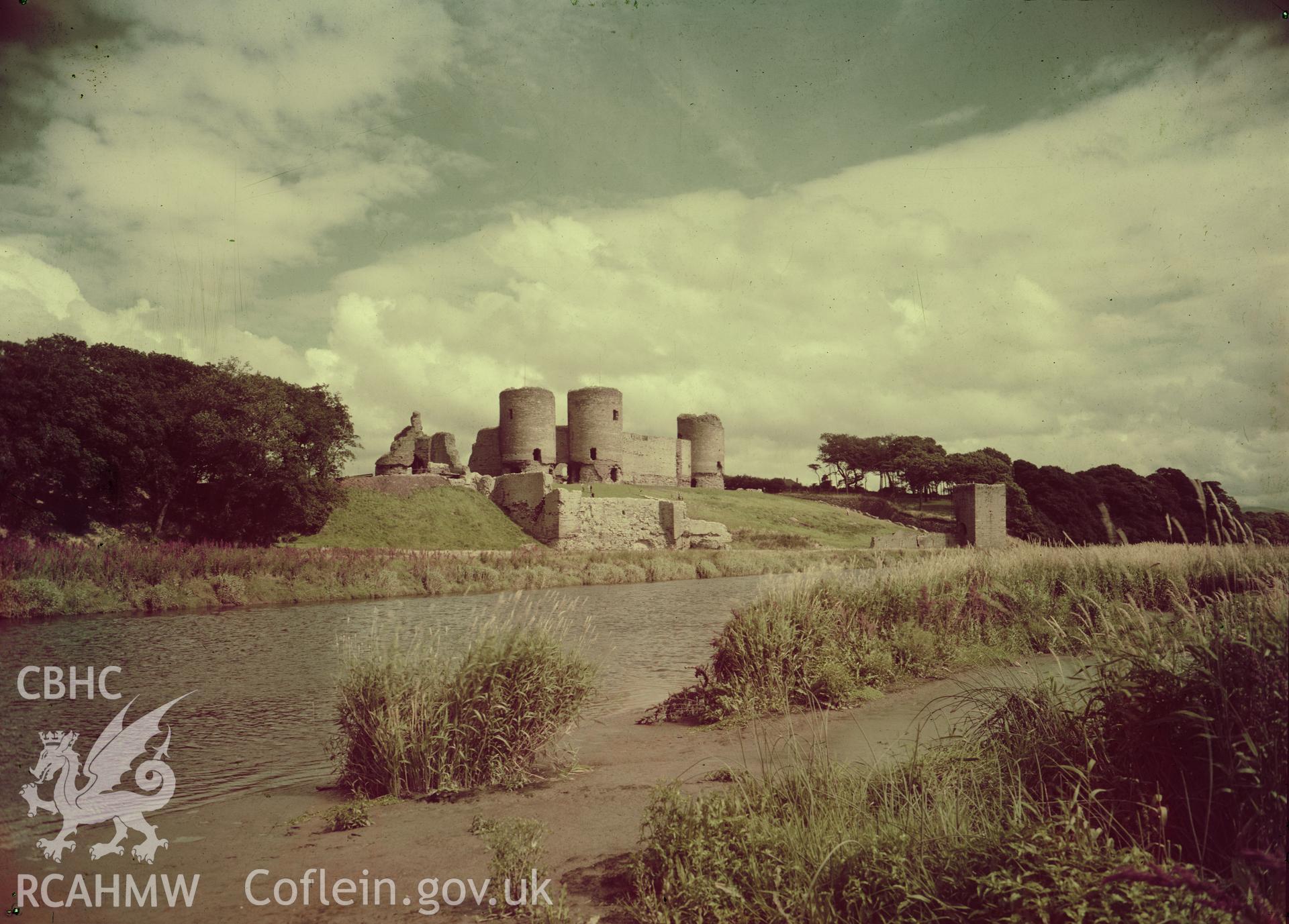 View of Rhuddlan Castle taken March 1954.