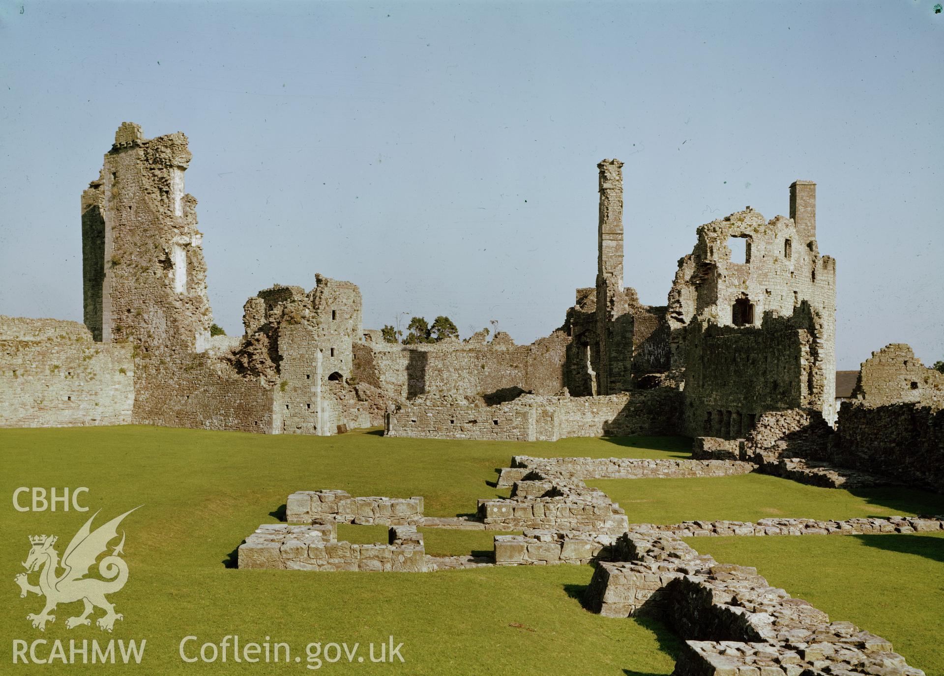 View of Coity Castle.