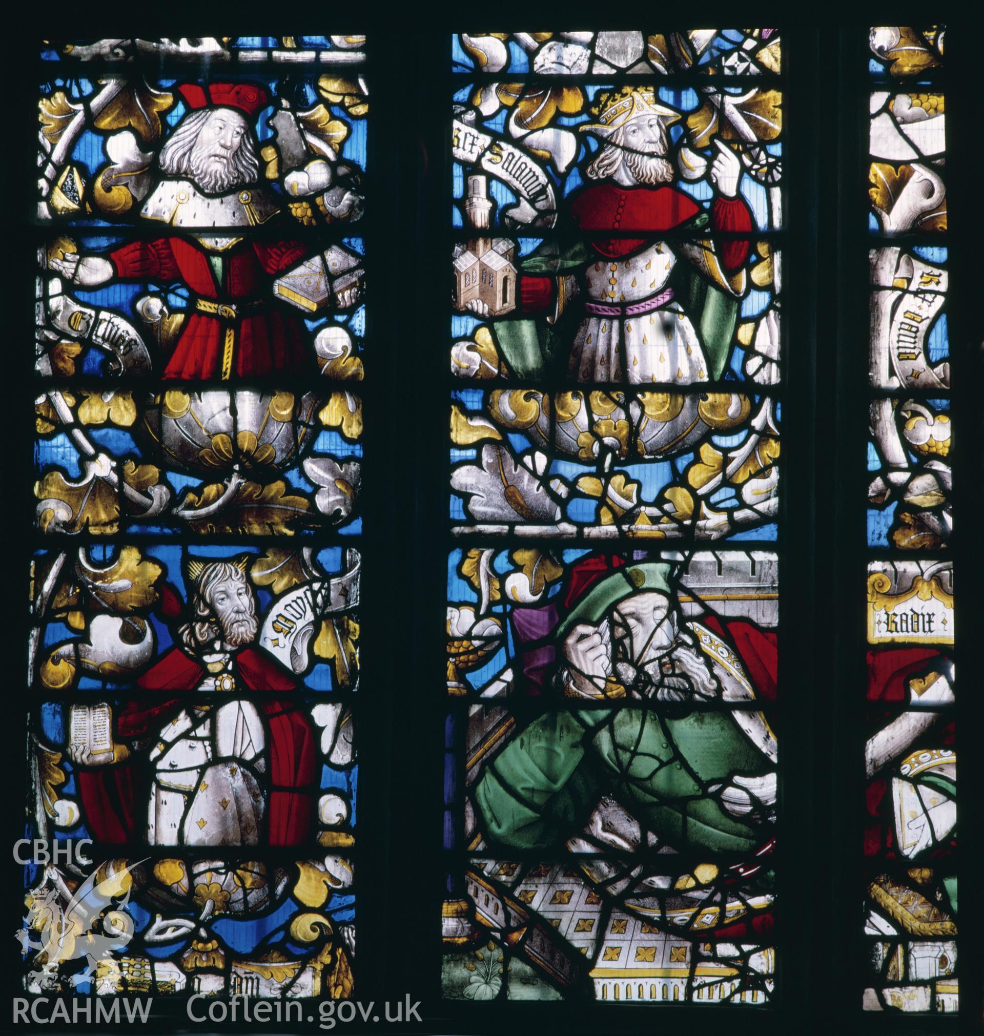 Interior: Stained glass window detail