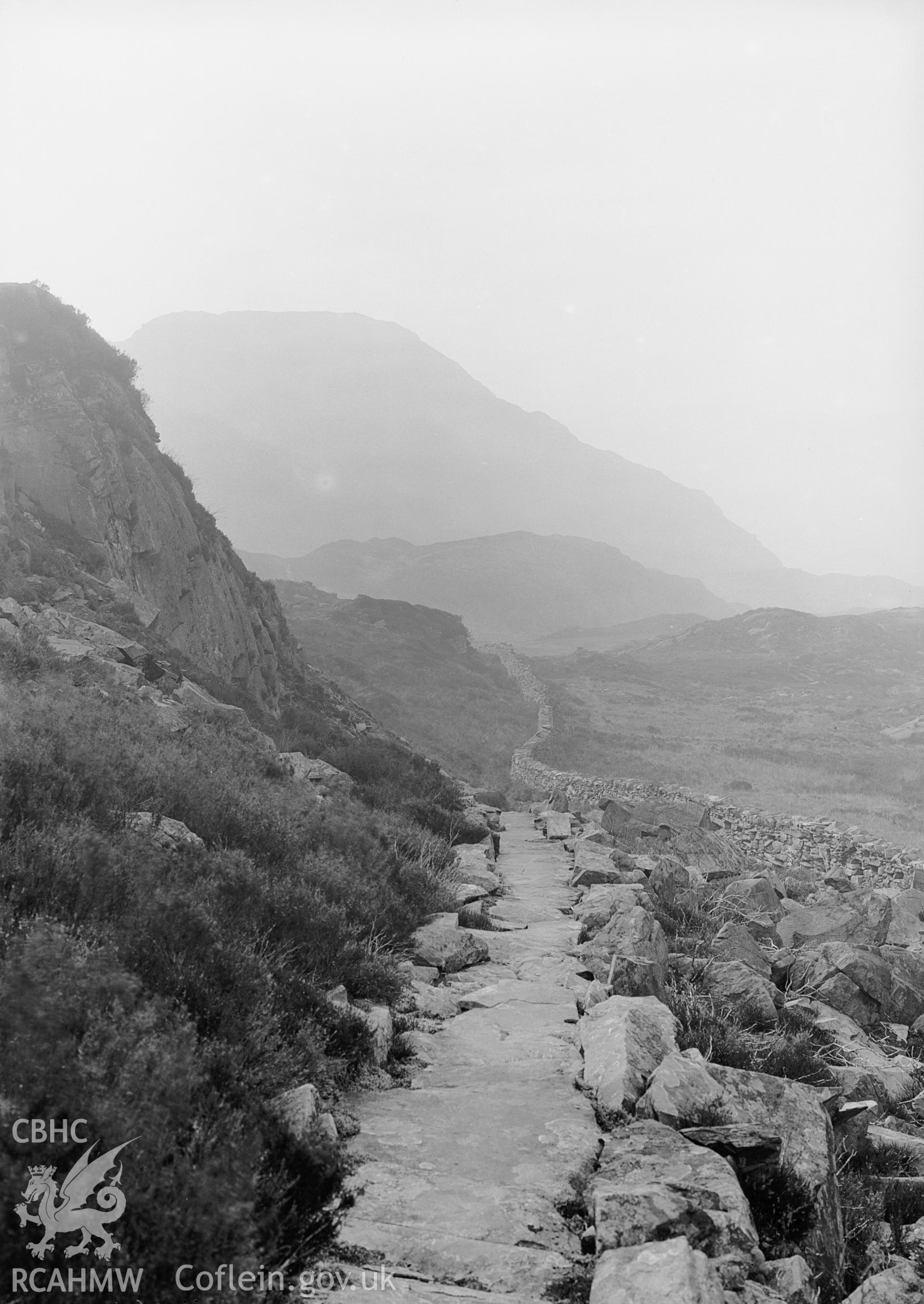View of Roman steps at Llanbedr, taken by Clayton.
