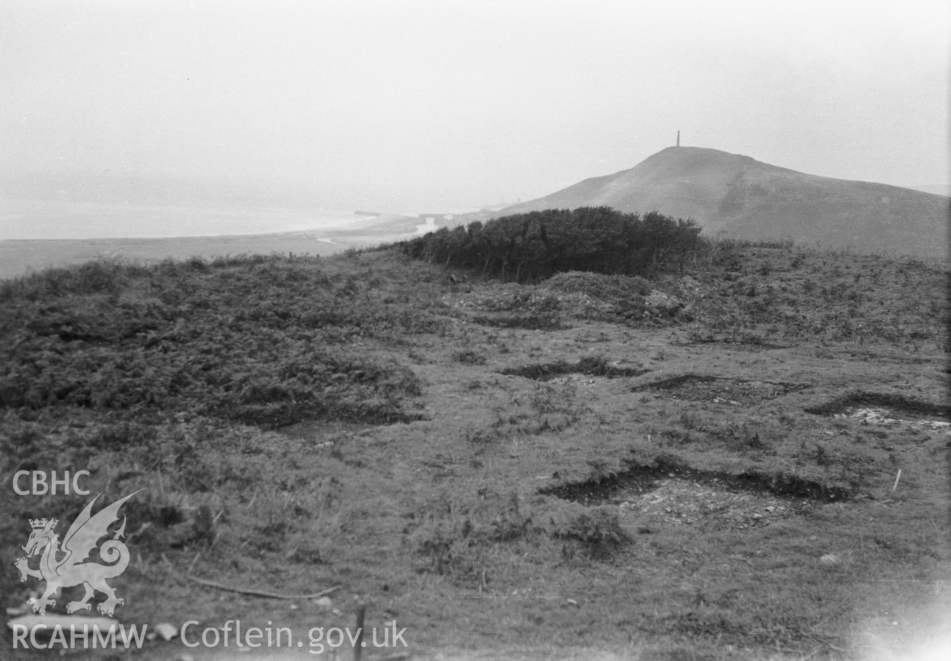 View of excavation.