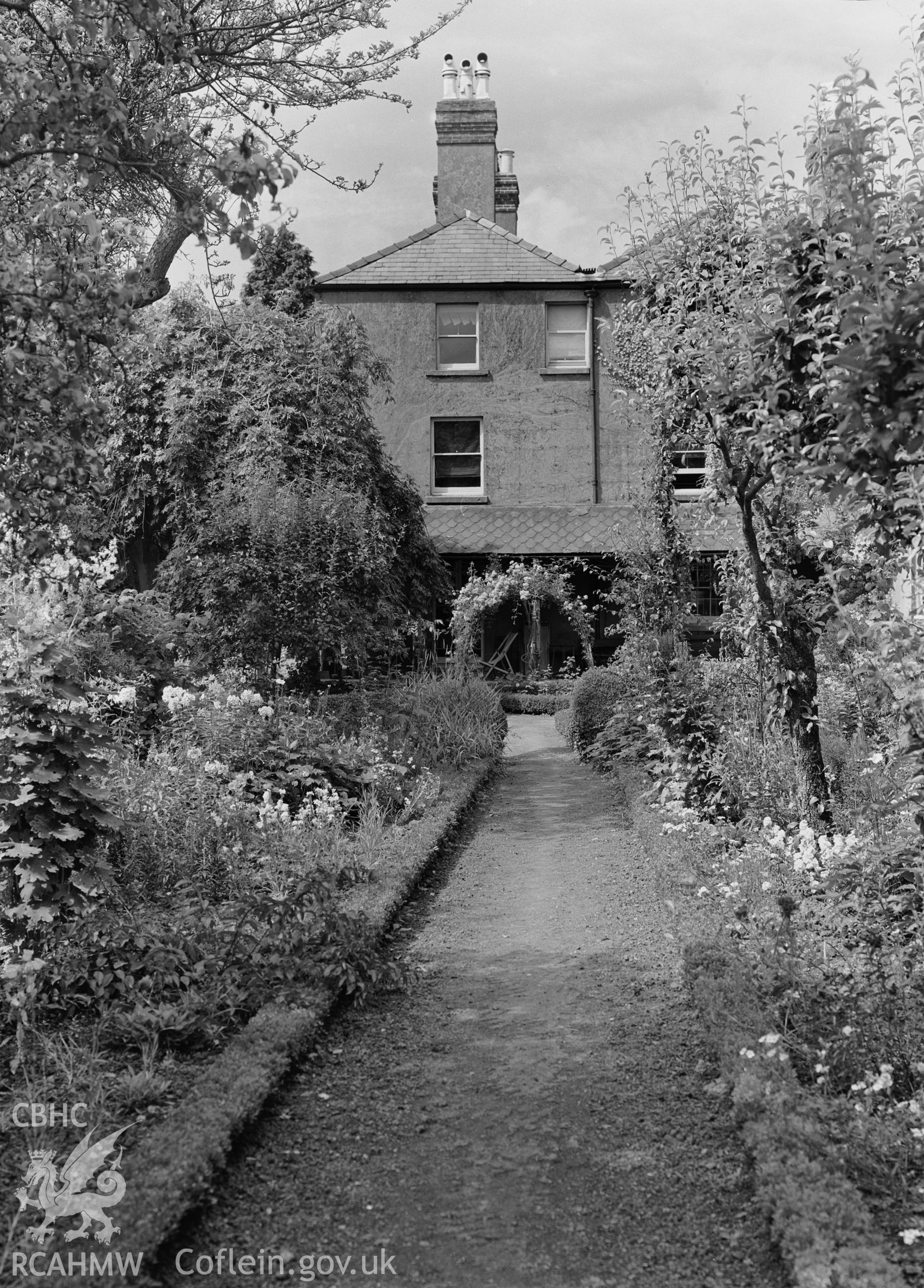 View of Wyelands House and gardens.