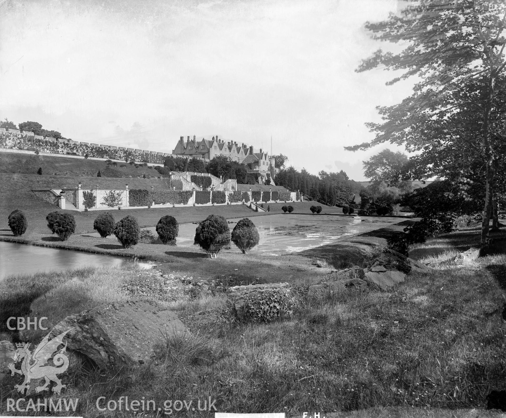 St Fagans Castle from the gadens. No accession number
