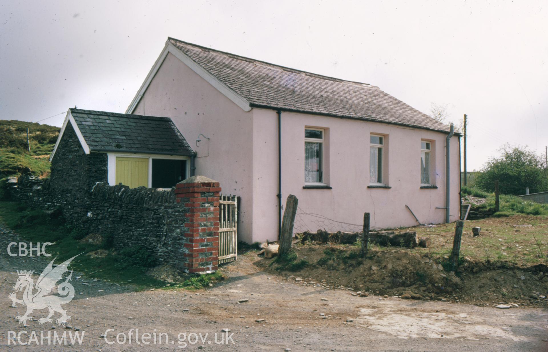 Colour slide showing Brynafan Chapel.