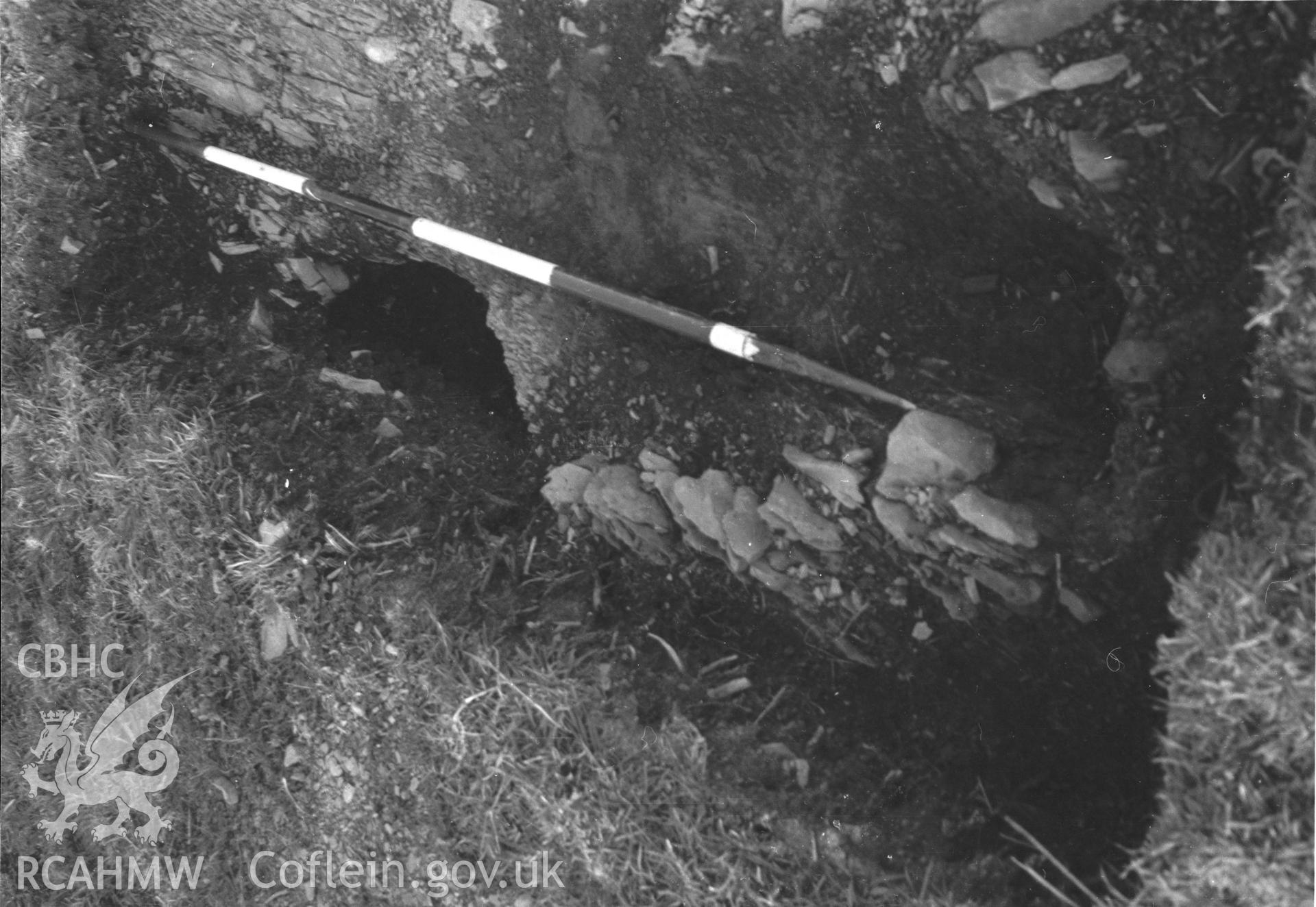 View of excavation.
