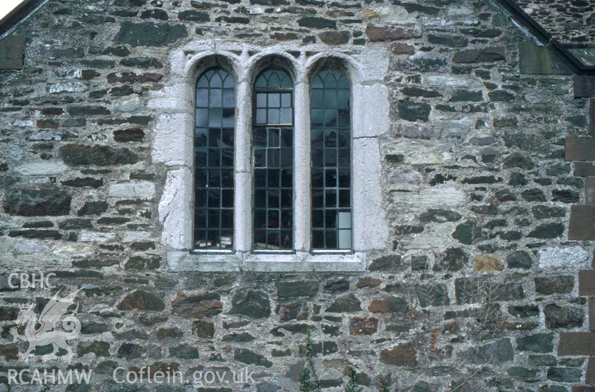 Colour slide showing exterior view of Conwy Church.