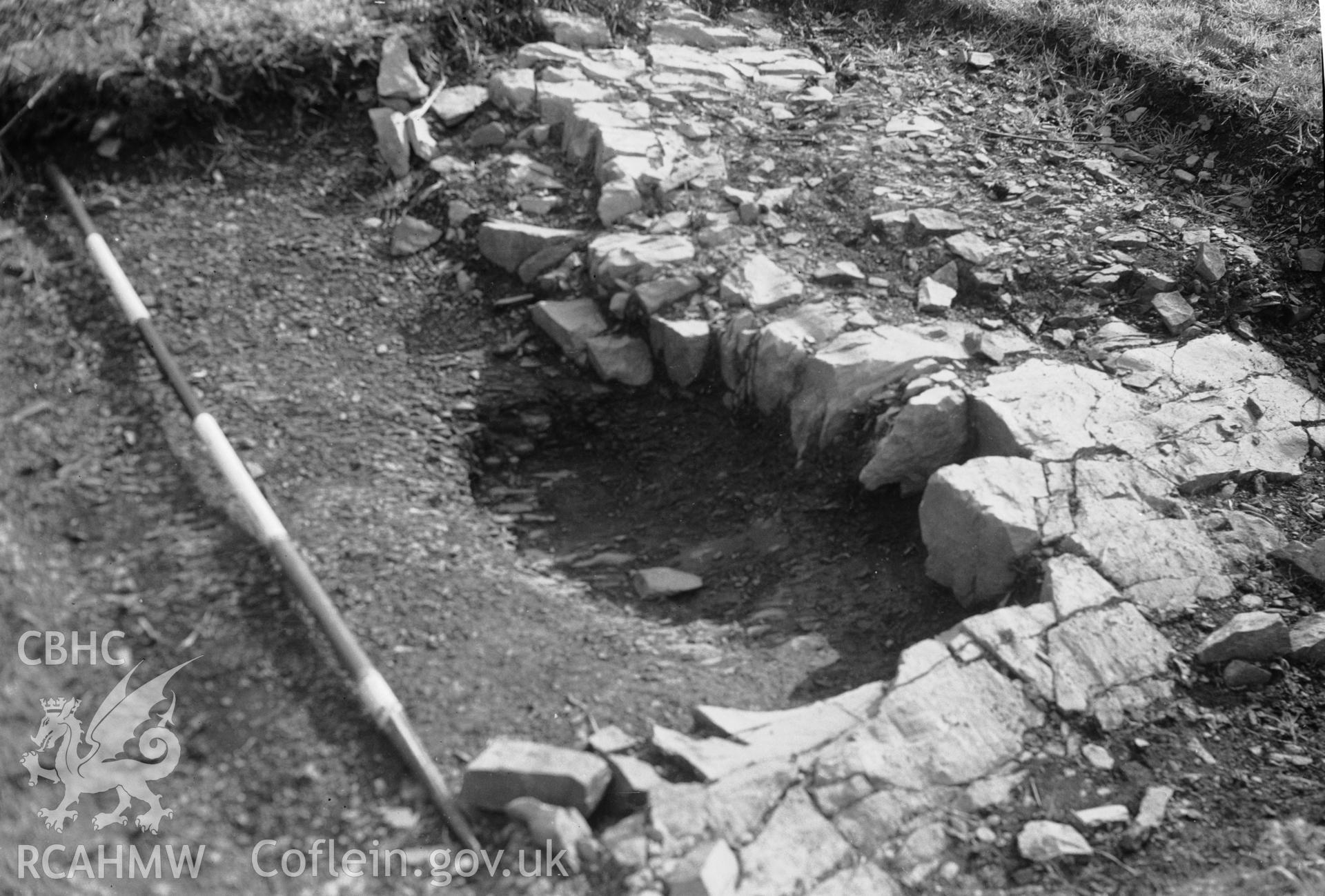 View of excavation.