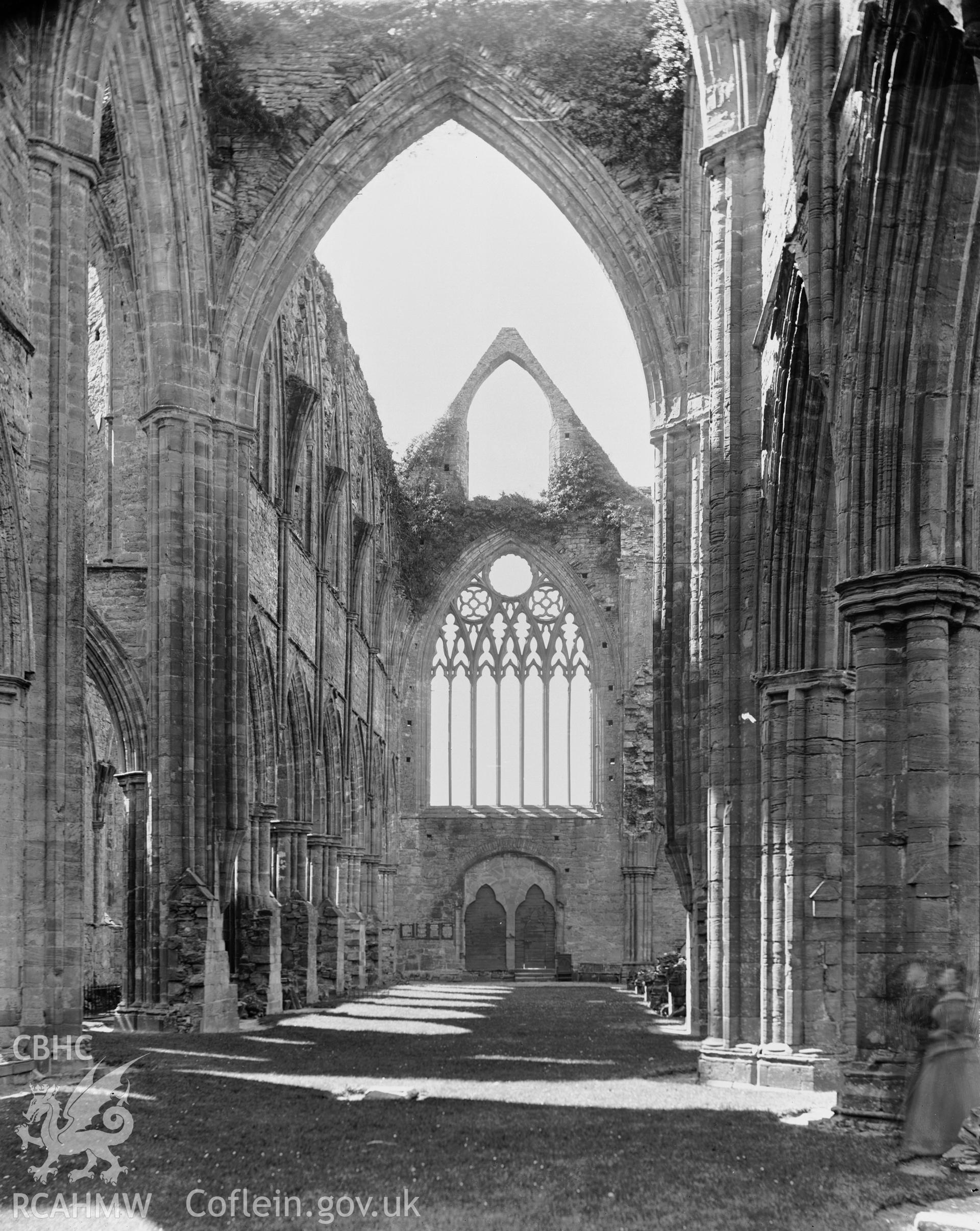 Tintern Abbey crossing and nave from E. No accession number
