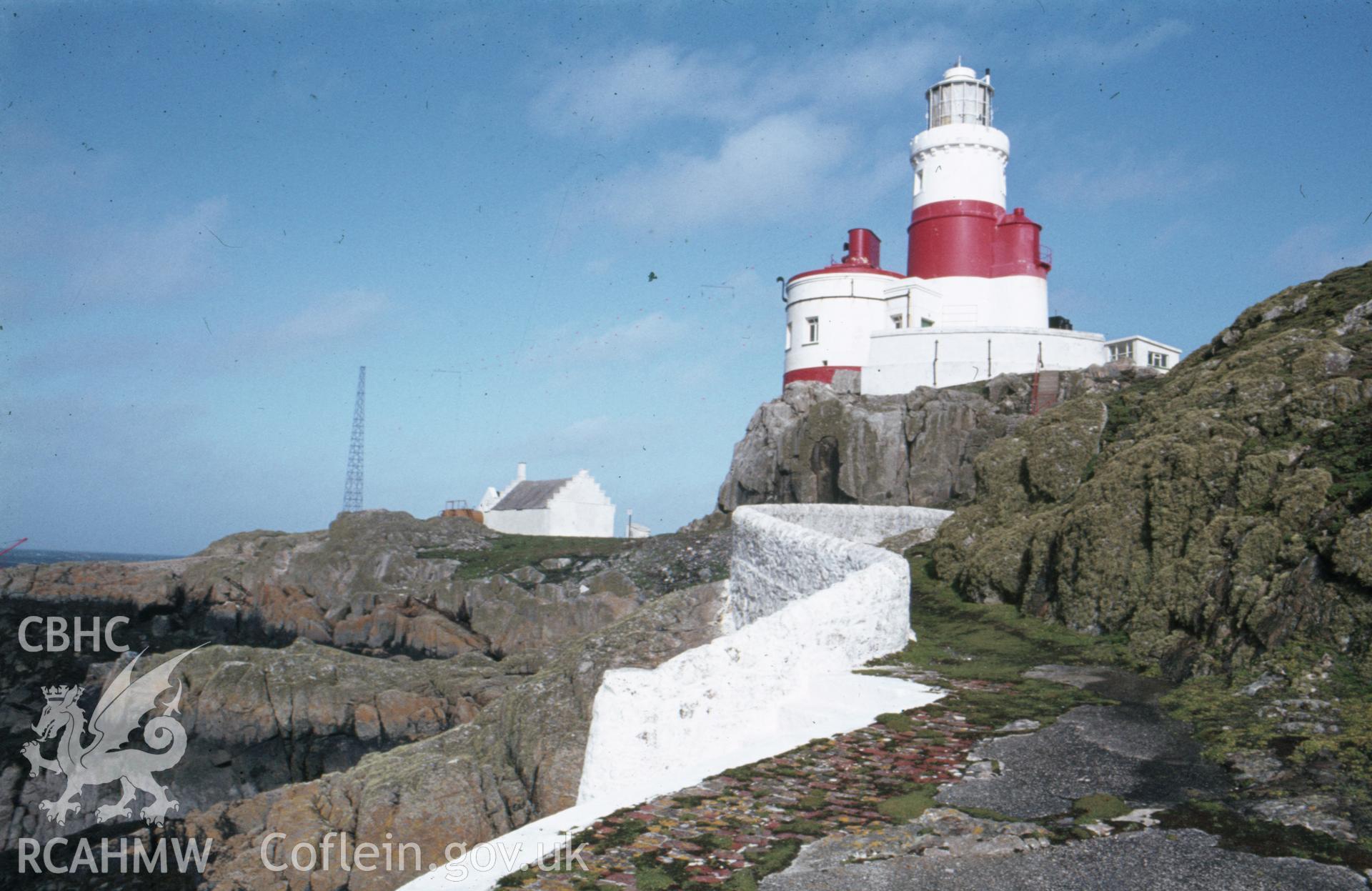 Colour slide showing the lighthouse taken from the north.