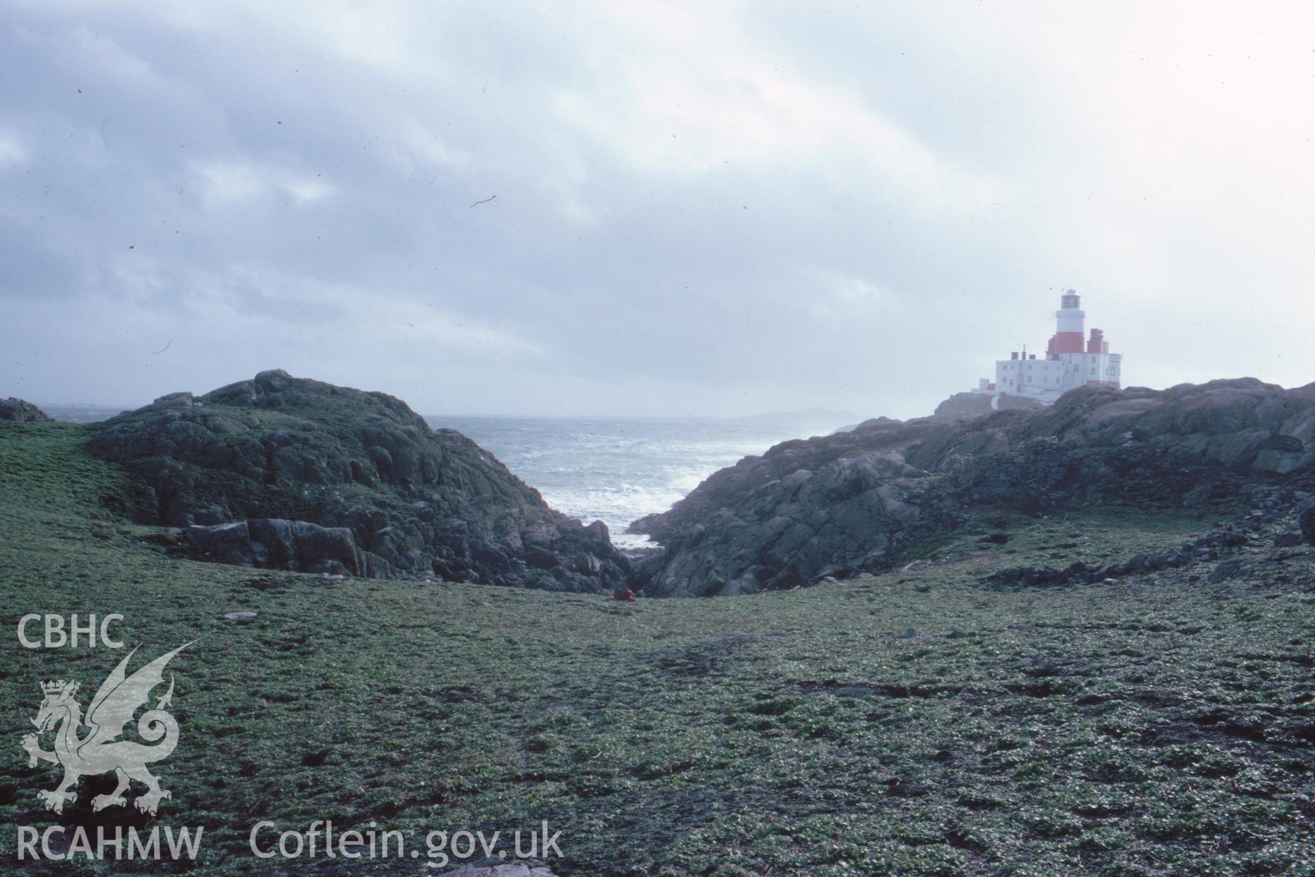 Colour slide showing the lighthouse from the north.