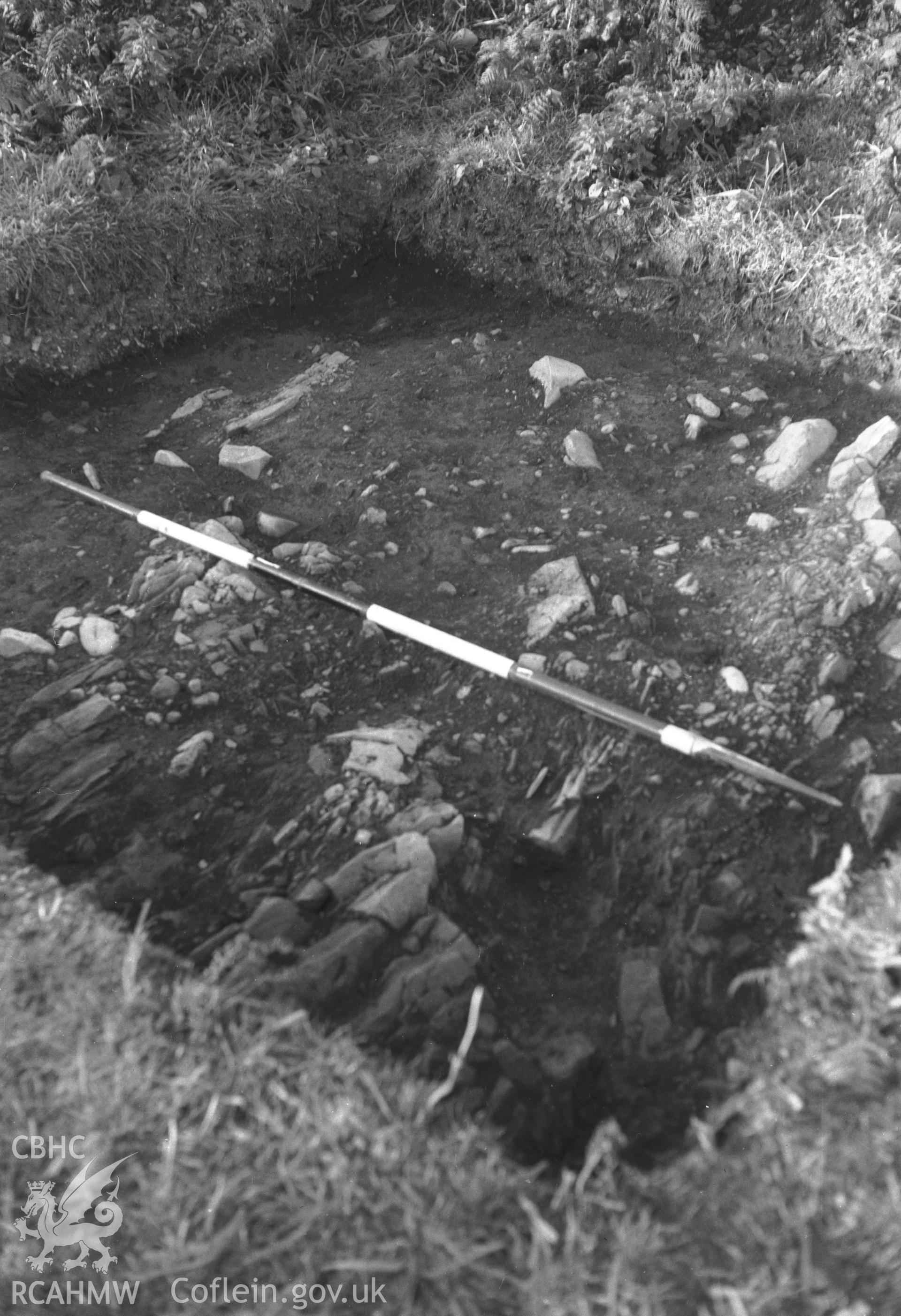 View of excavation.