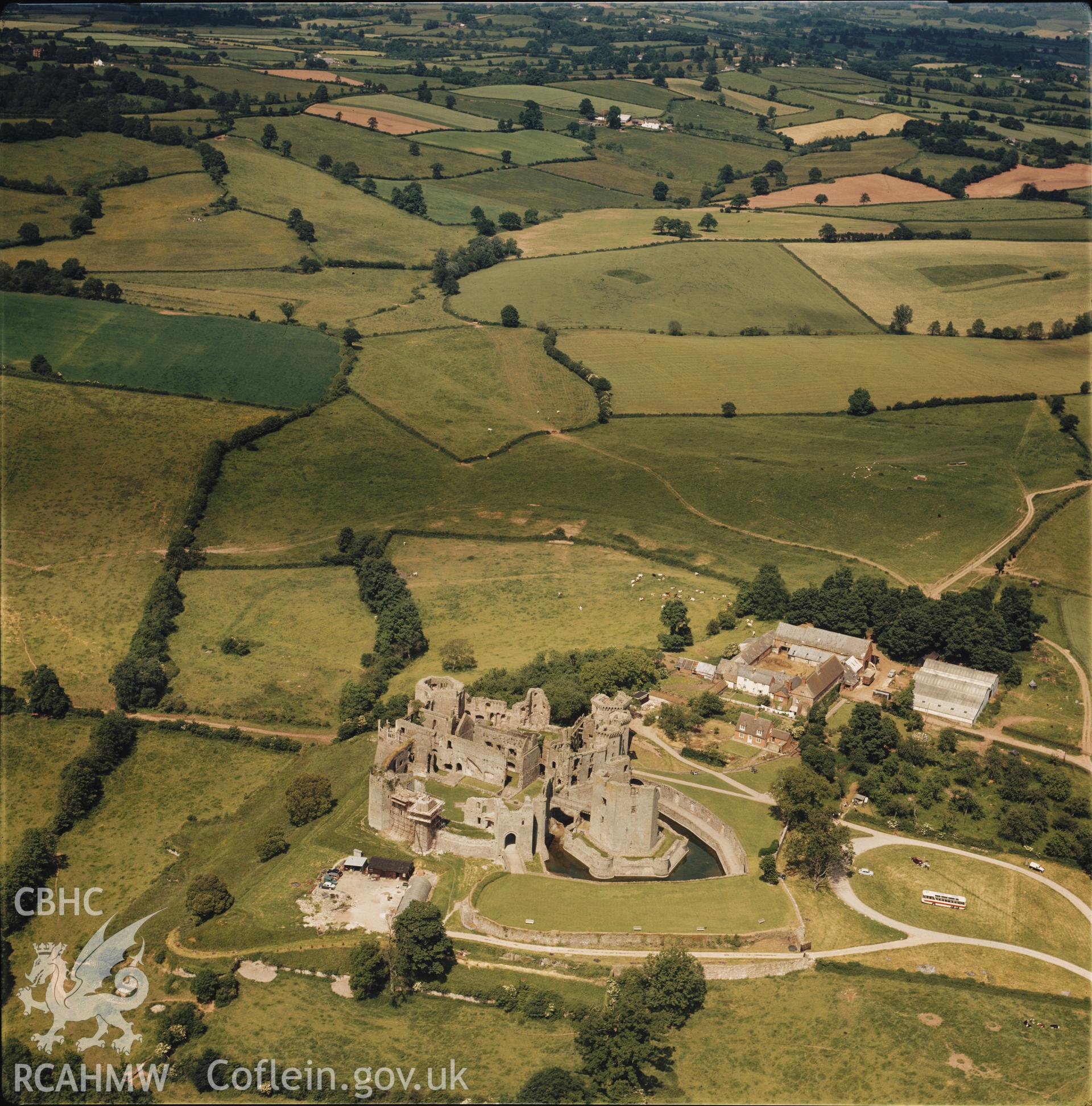 D.O.E photograph of Raglan Castle.