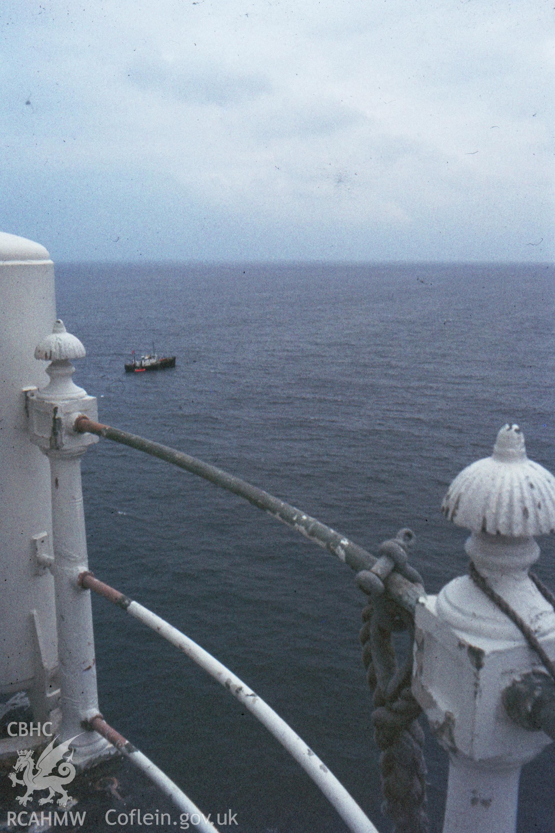 Colour slide showing view from the Smalls Lighthouse.