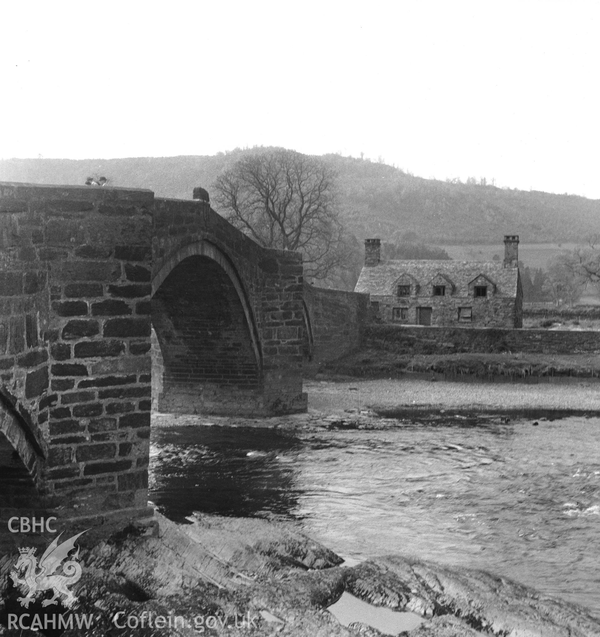 D.O.E photograph of Llanrwst Bridge.