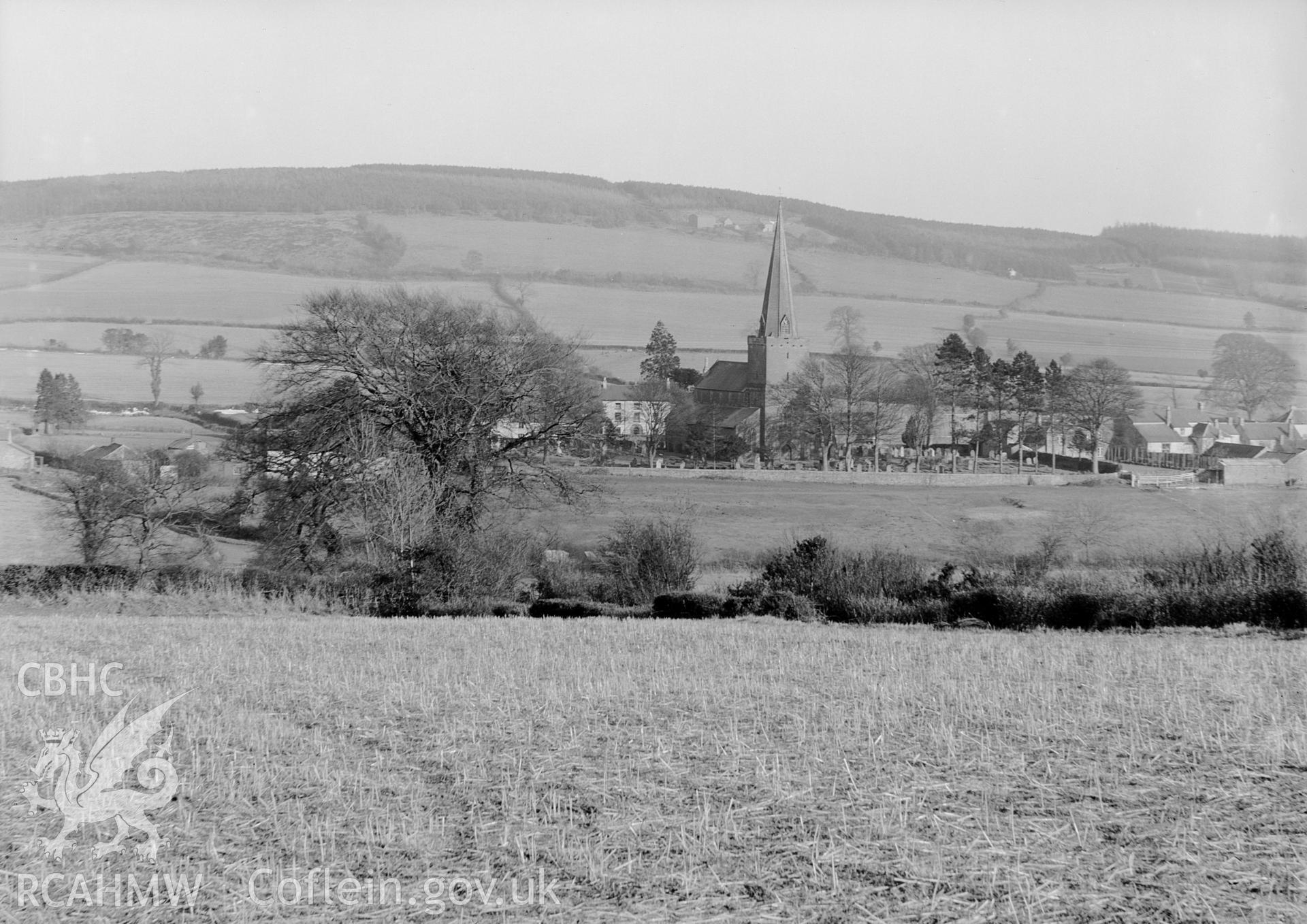 Landscape view of Trellech from the northwest.