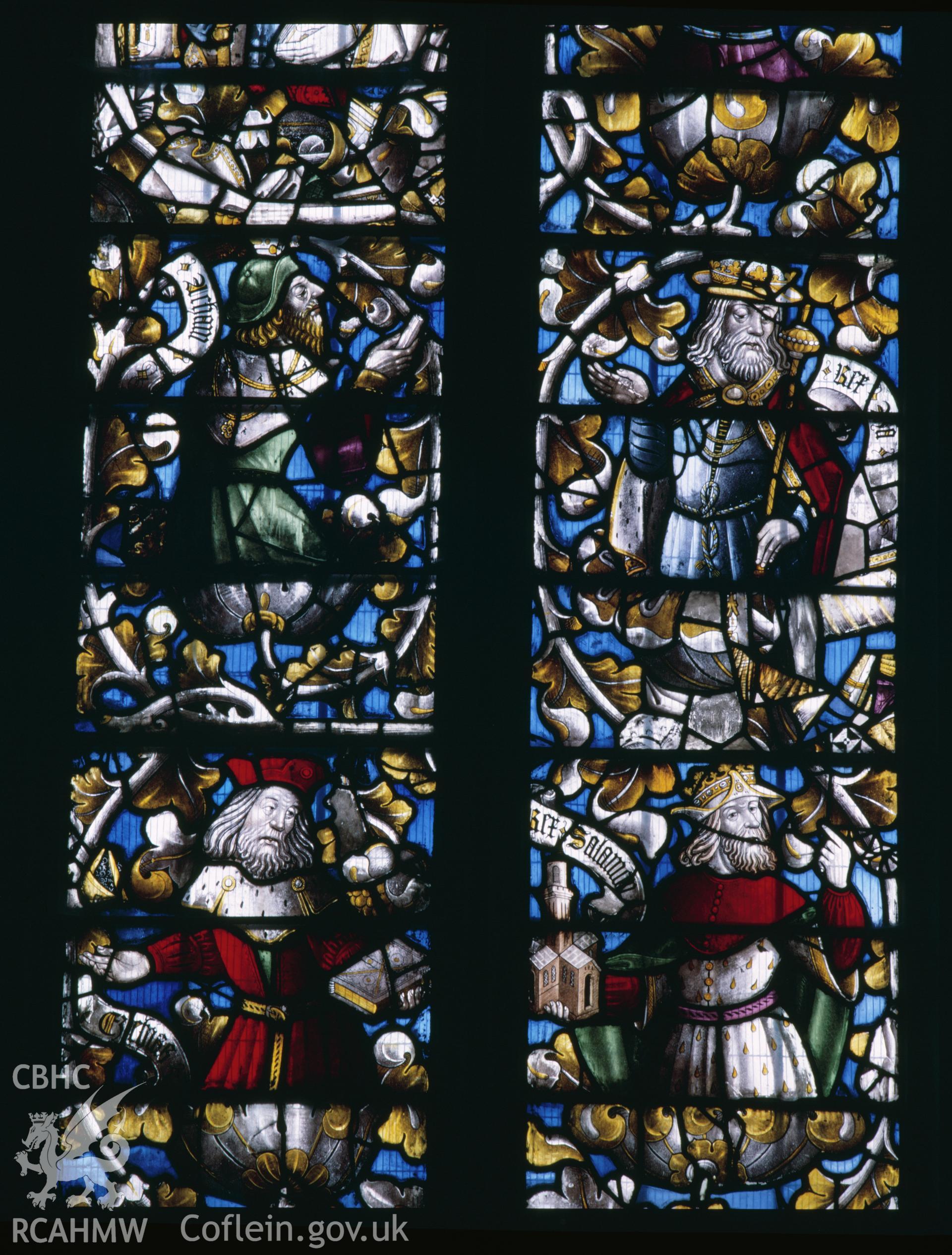 Interior: Stained glass window detail