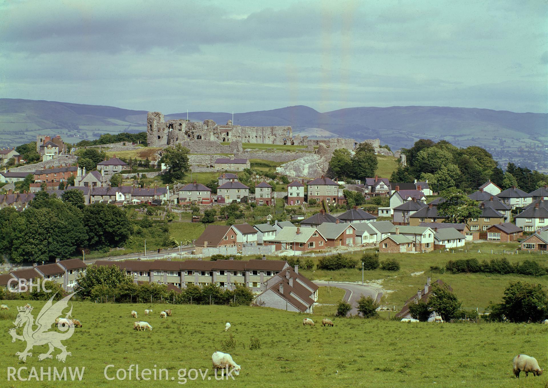 D.O.E photograph of Denbigh Castle.