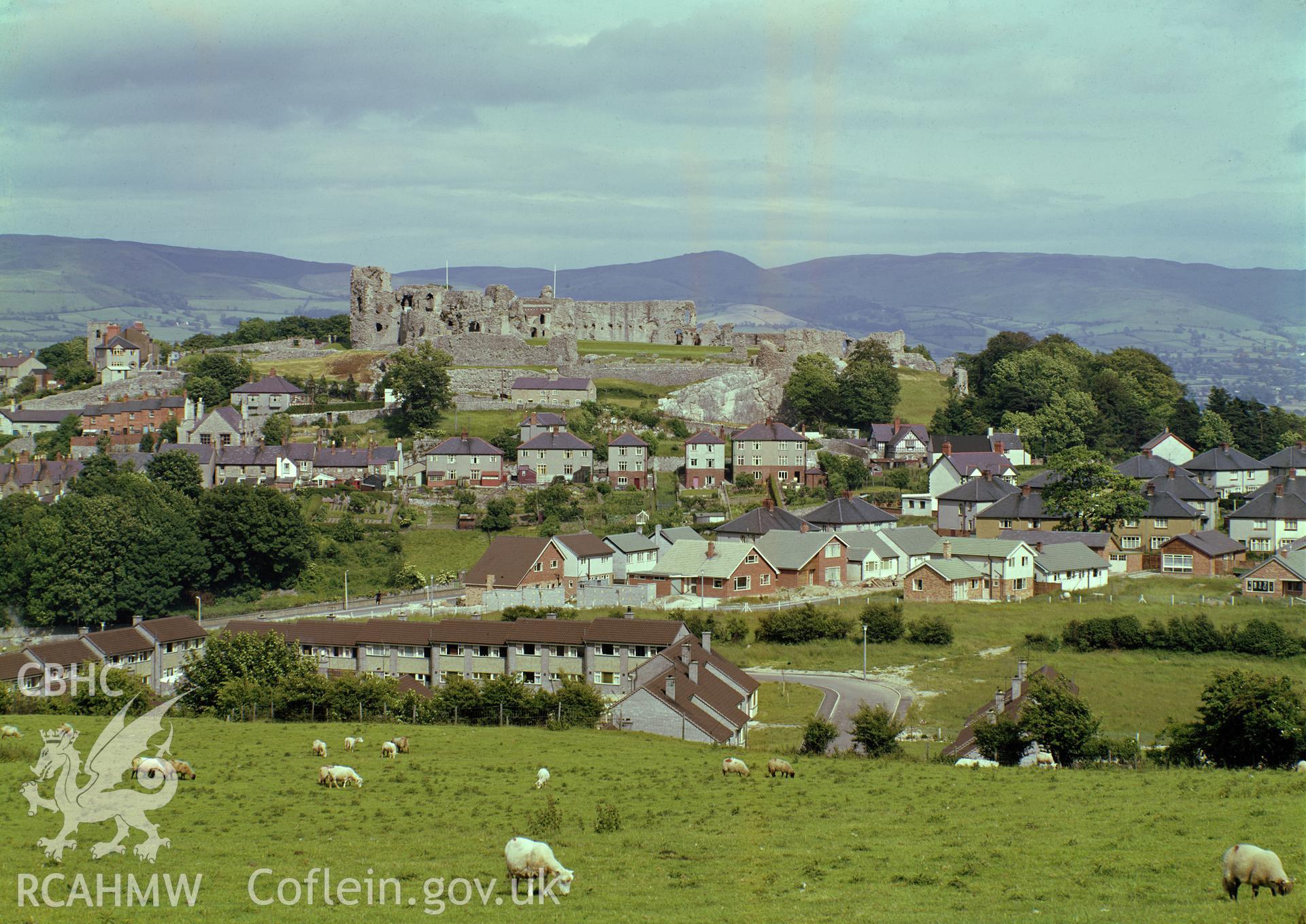 D.O.E photograph of Denbigh Castle.