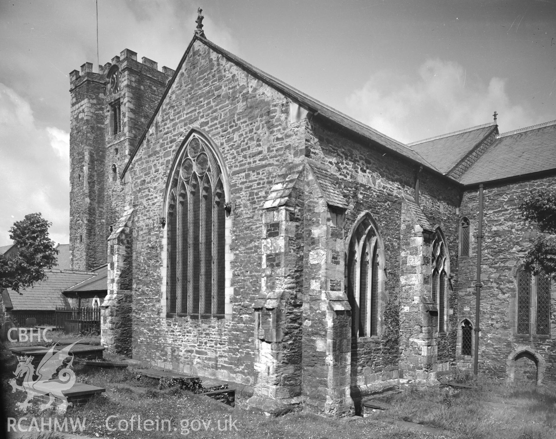 General view of St Marys Church Conwy taken in 10.09.1951.