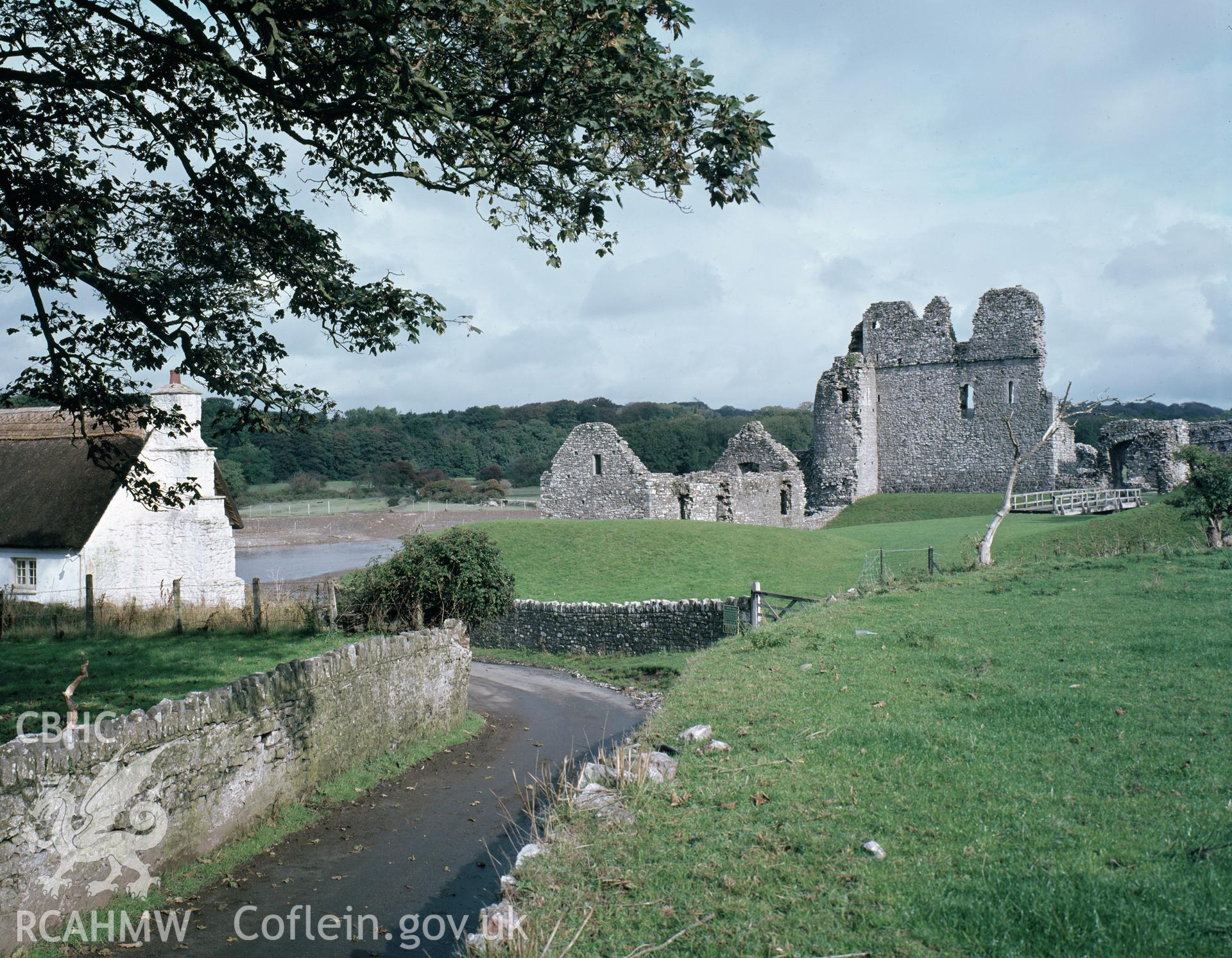 D.O.E photograph of Ogmore Castle.