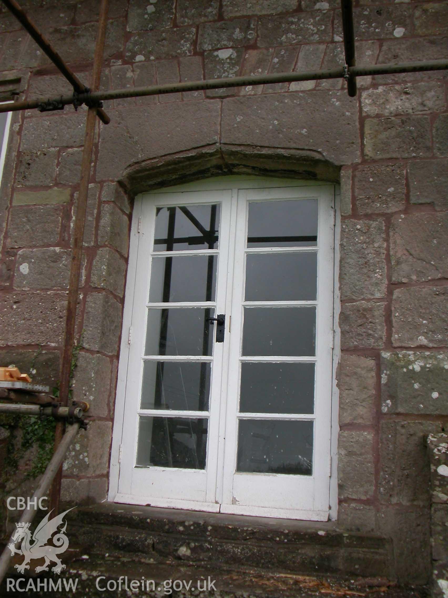 Doorway, west elevation