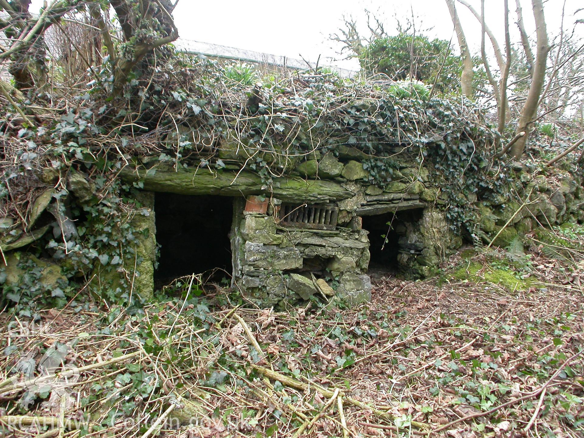 Goose pen, W elevation.