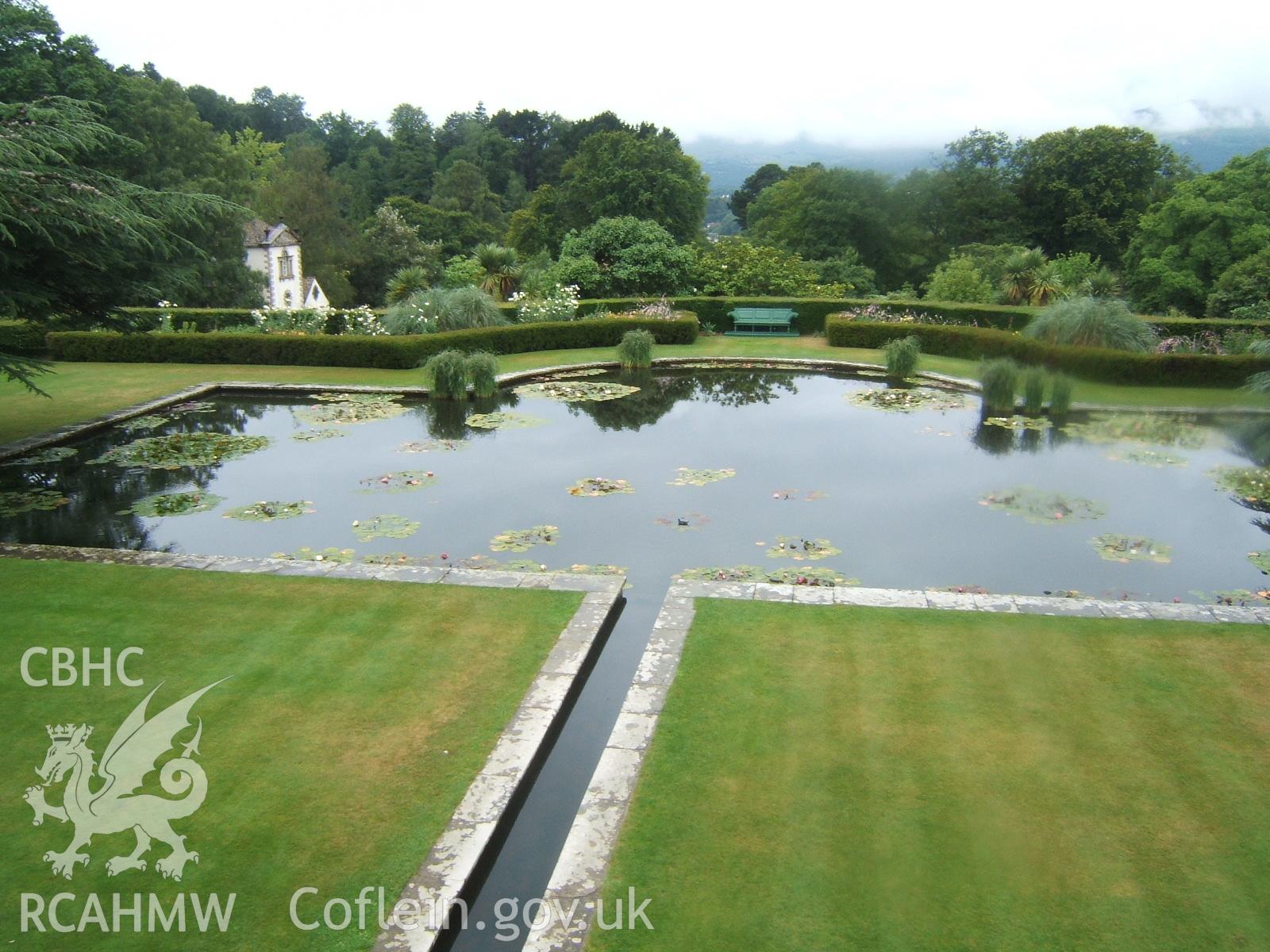 Rill, Lily Pond, Pin Mill and mountains beyond.