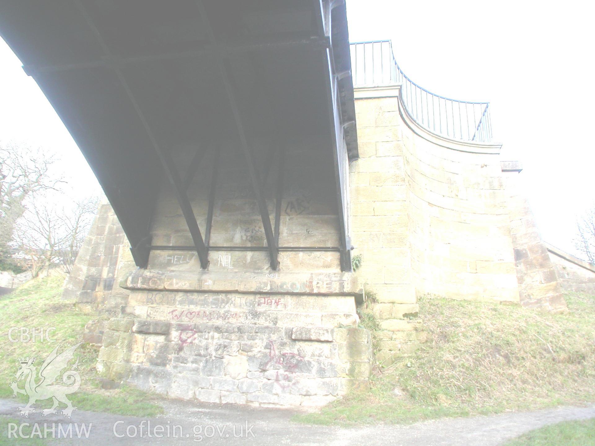 Northern span and abutment of the aqueduct.
