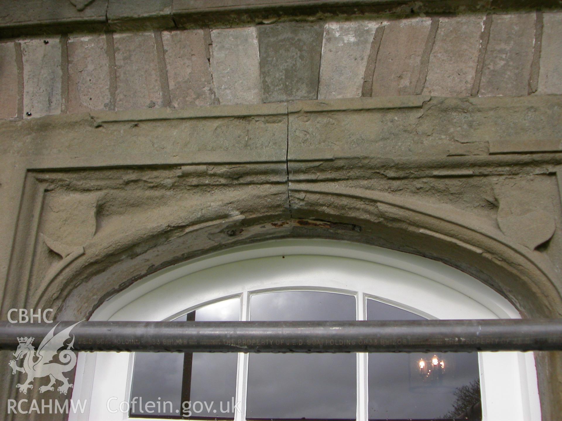 South elevation, doorway