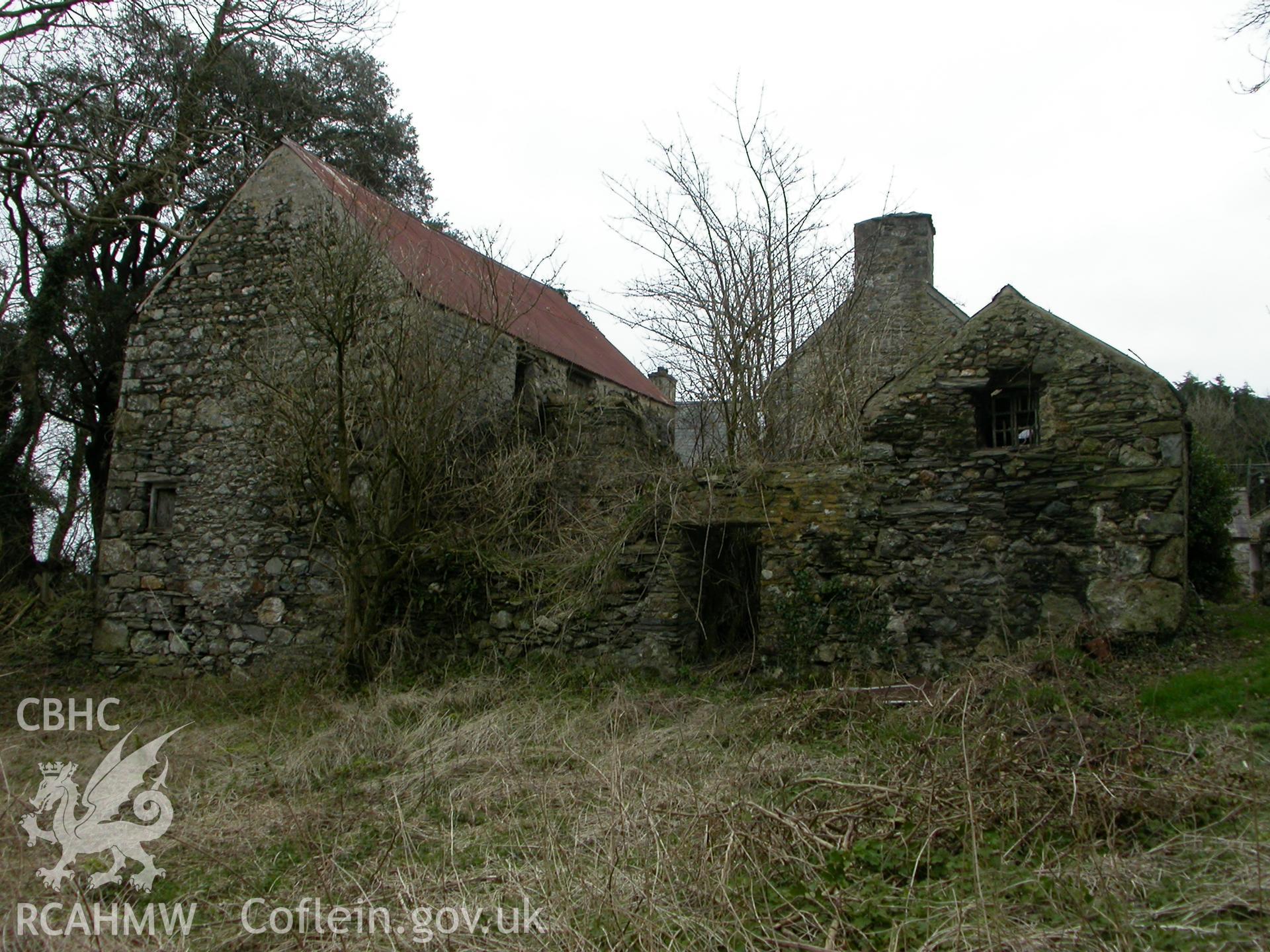 View of storws & pig-sty from W.