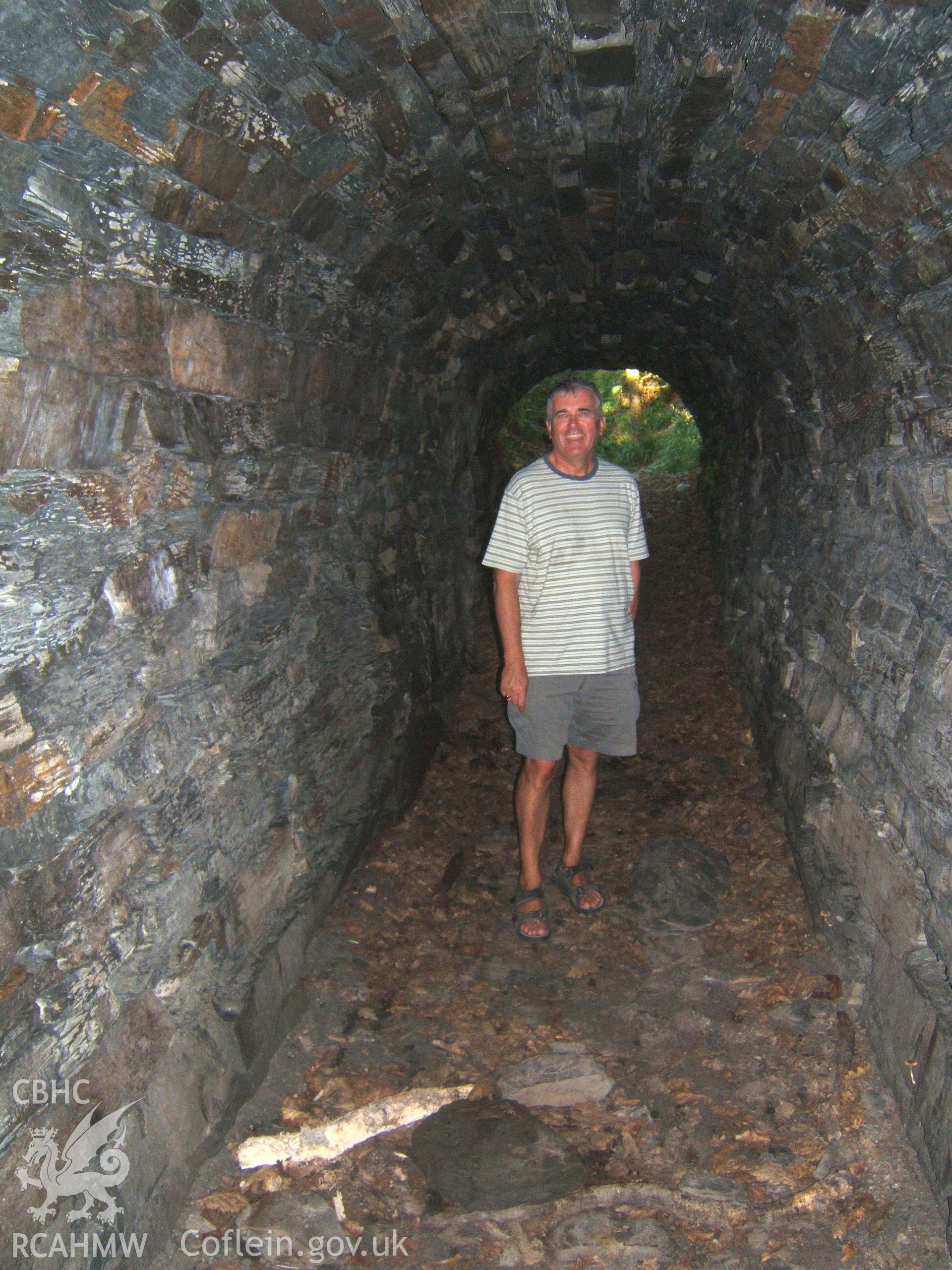 Inside NE portal of Quarry Tommy with John Hughes.