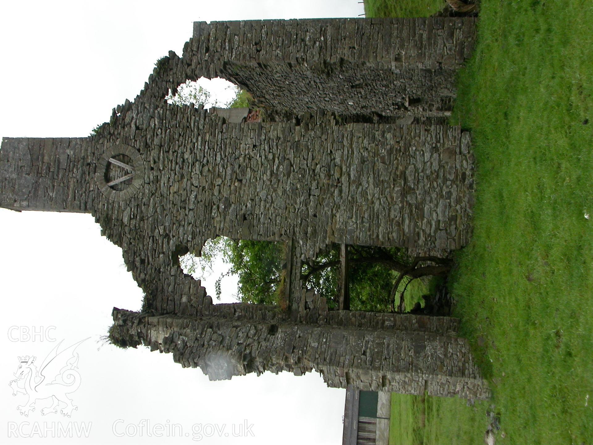 Ruin, new wing N gable-end.