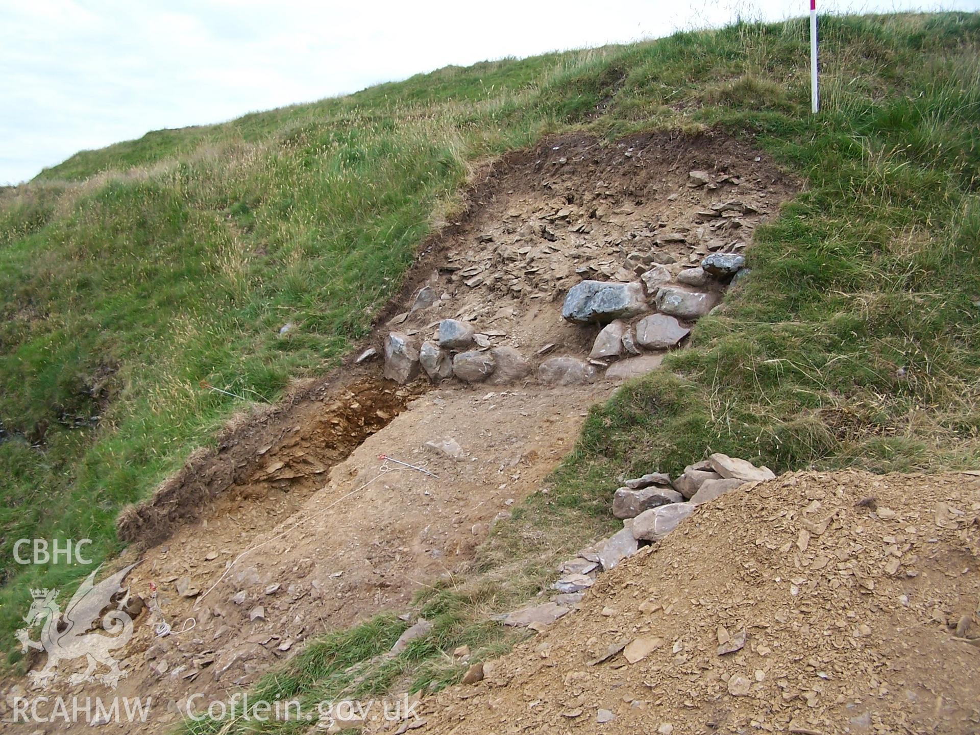 Excavations, July 2005: trench at SN6784583045.
