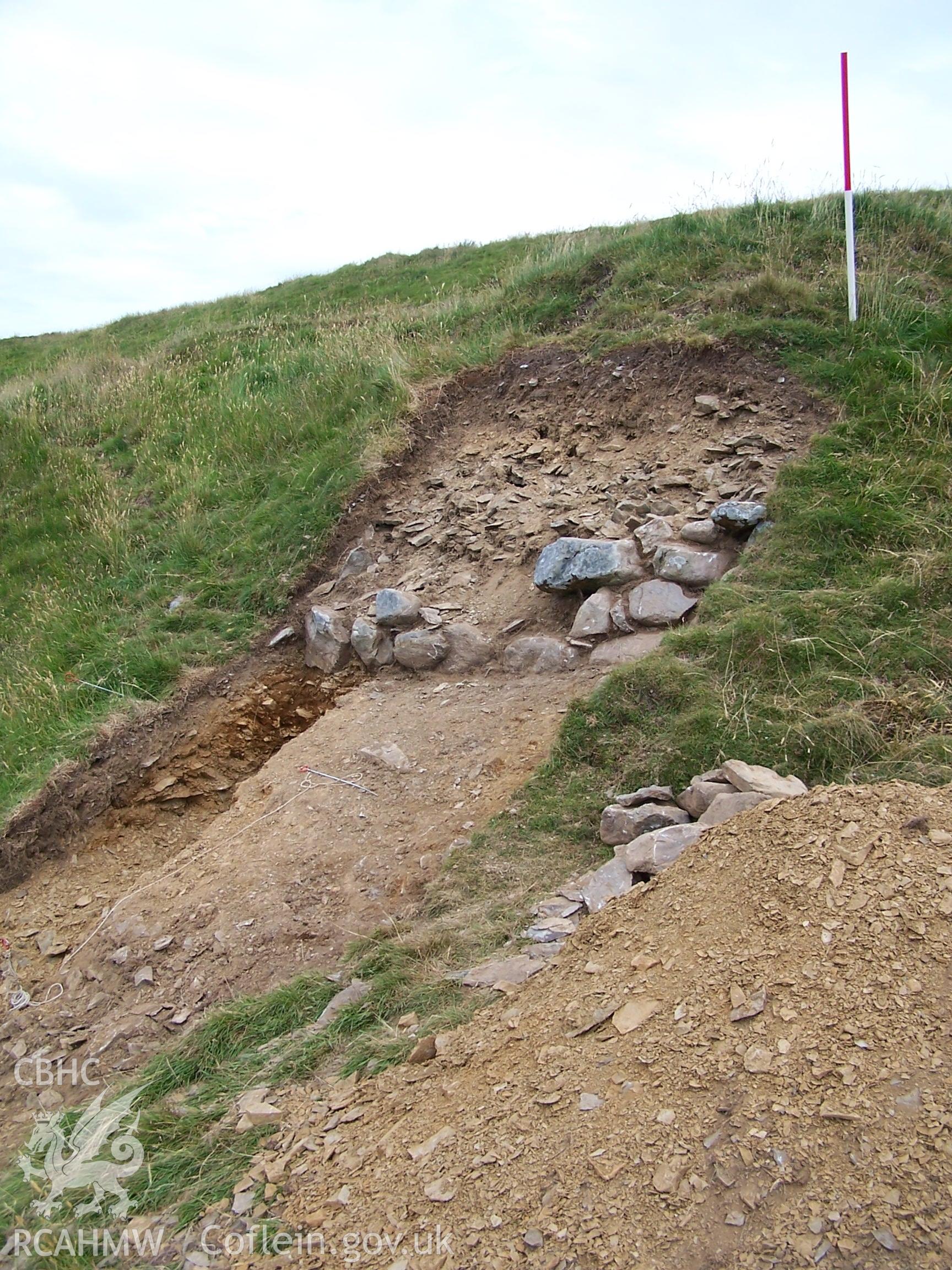 Excavations, July 2005: trench at SN6785183065 - note galina vein in bottom of ditch
