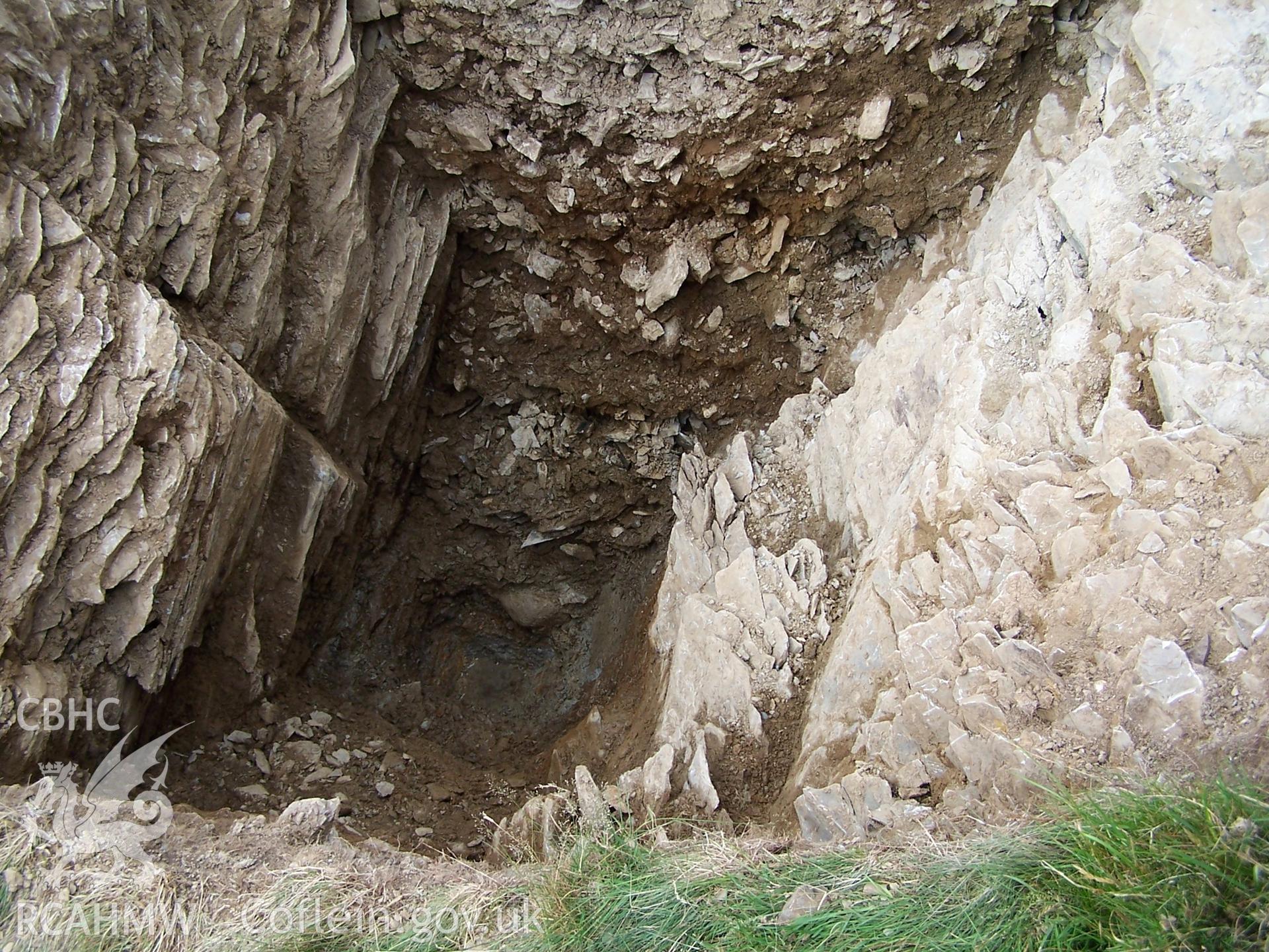 Excavations, July 2005: trench at SN6785183065.