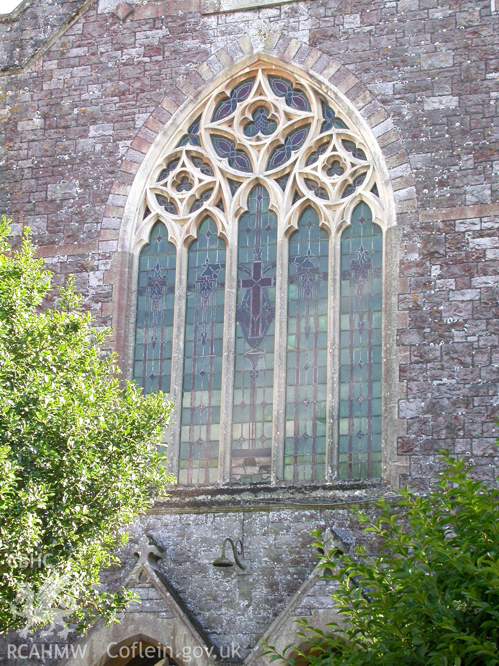 Main north-east window with idiosyncratic decorated gothic.