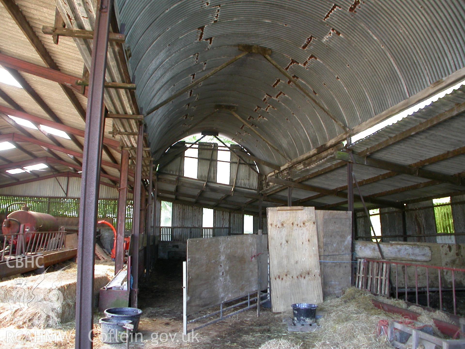 Dutch barn, interior.