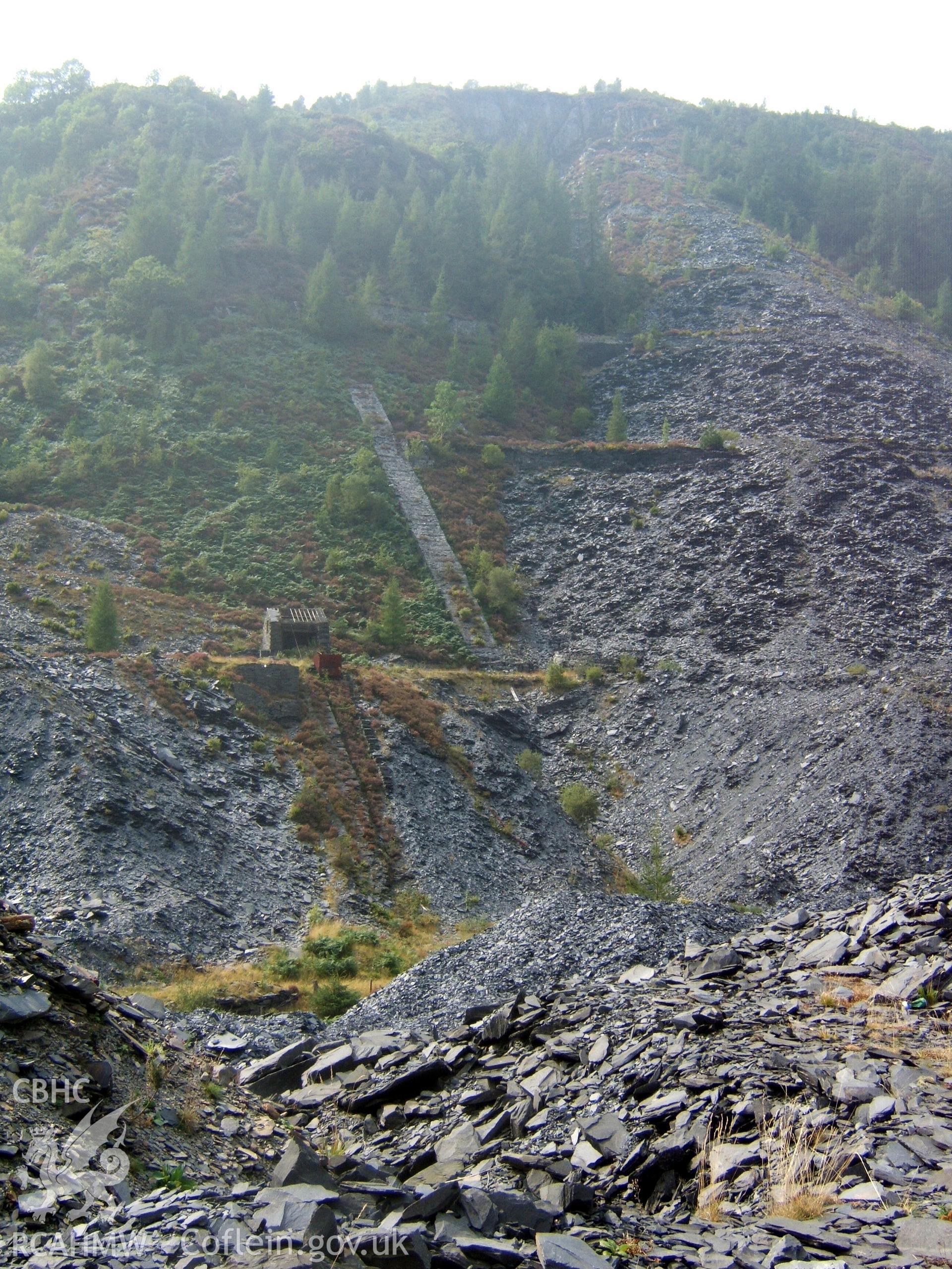 Lower approach to high inclines from the north-east.